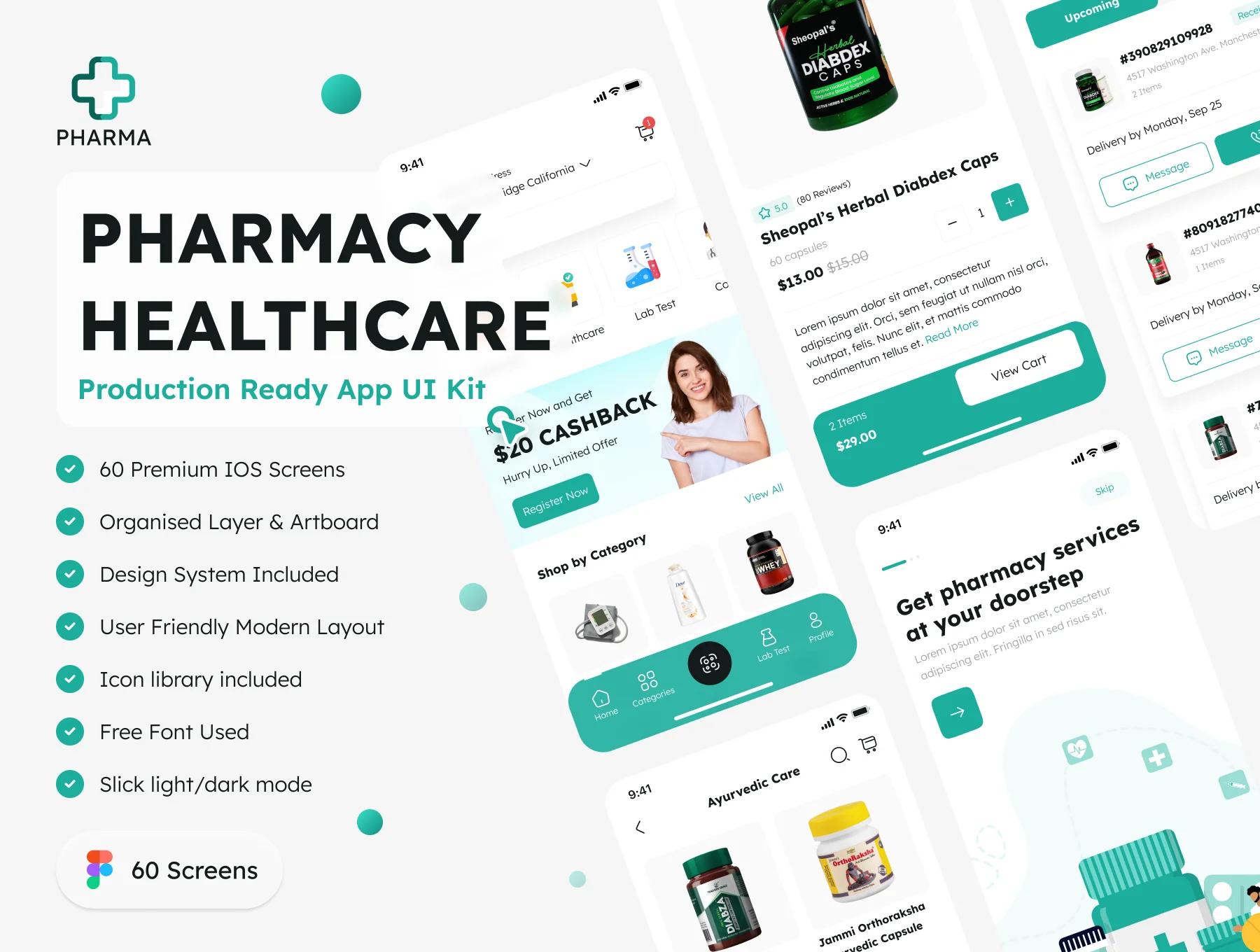 Pharmacy Healthcare App UI Kit
