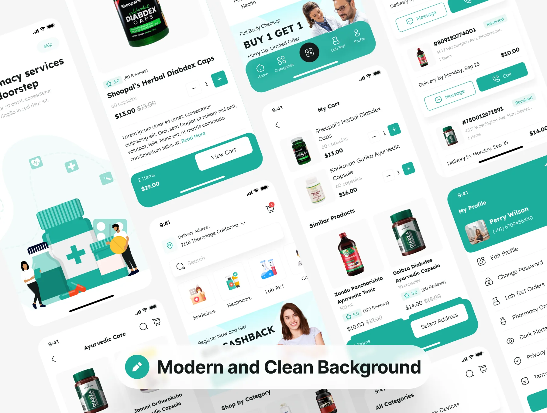Pharmacy Healthcare App UI Kit 2