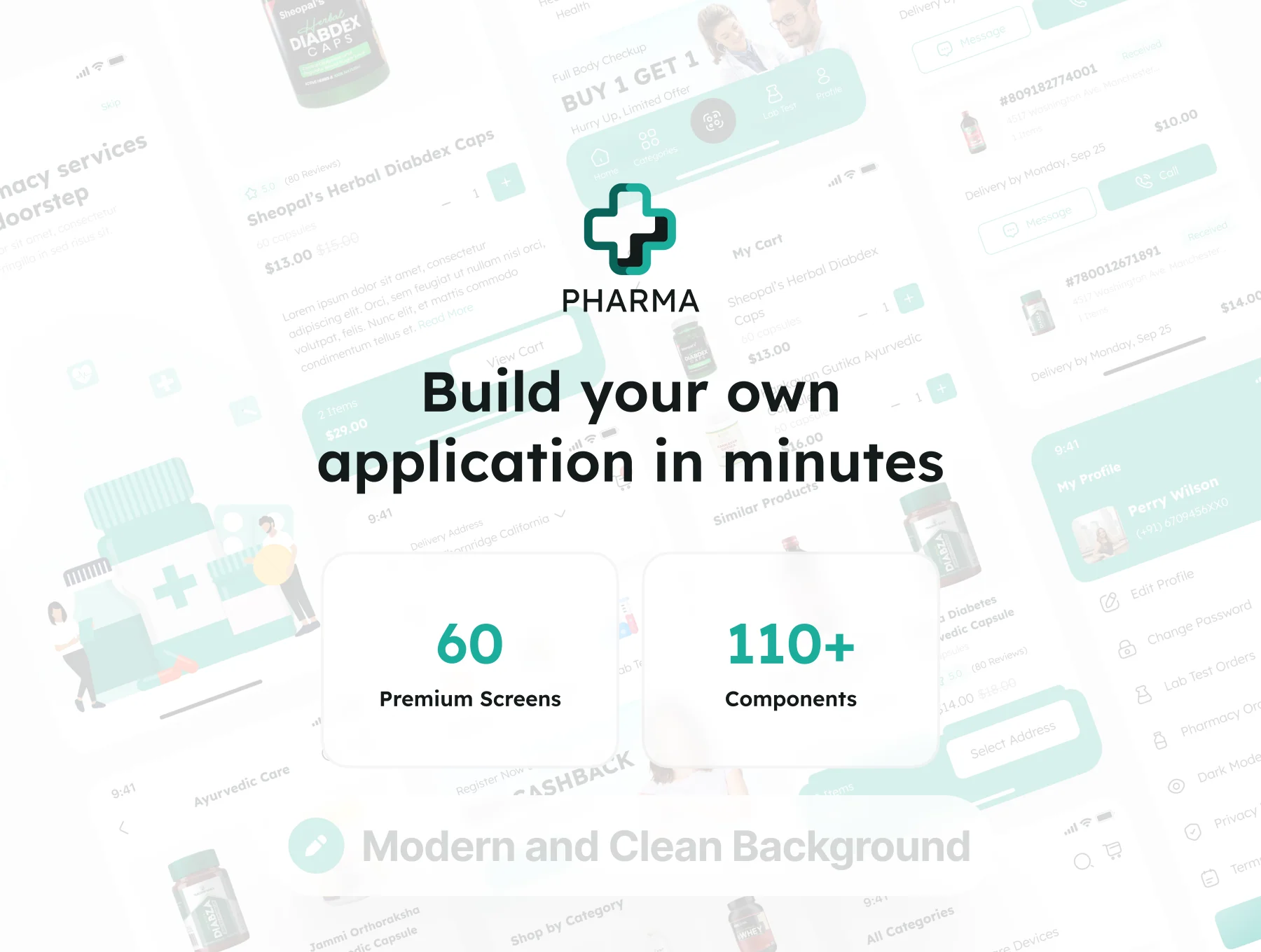 Pharmacy Healthcare App UI Kit 3