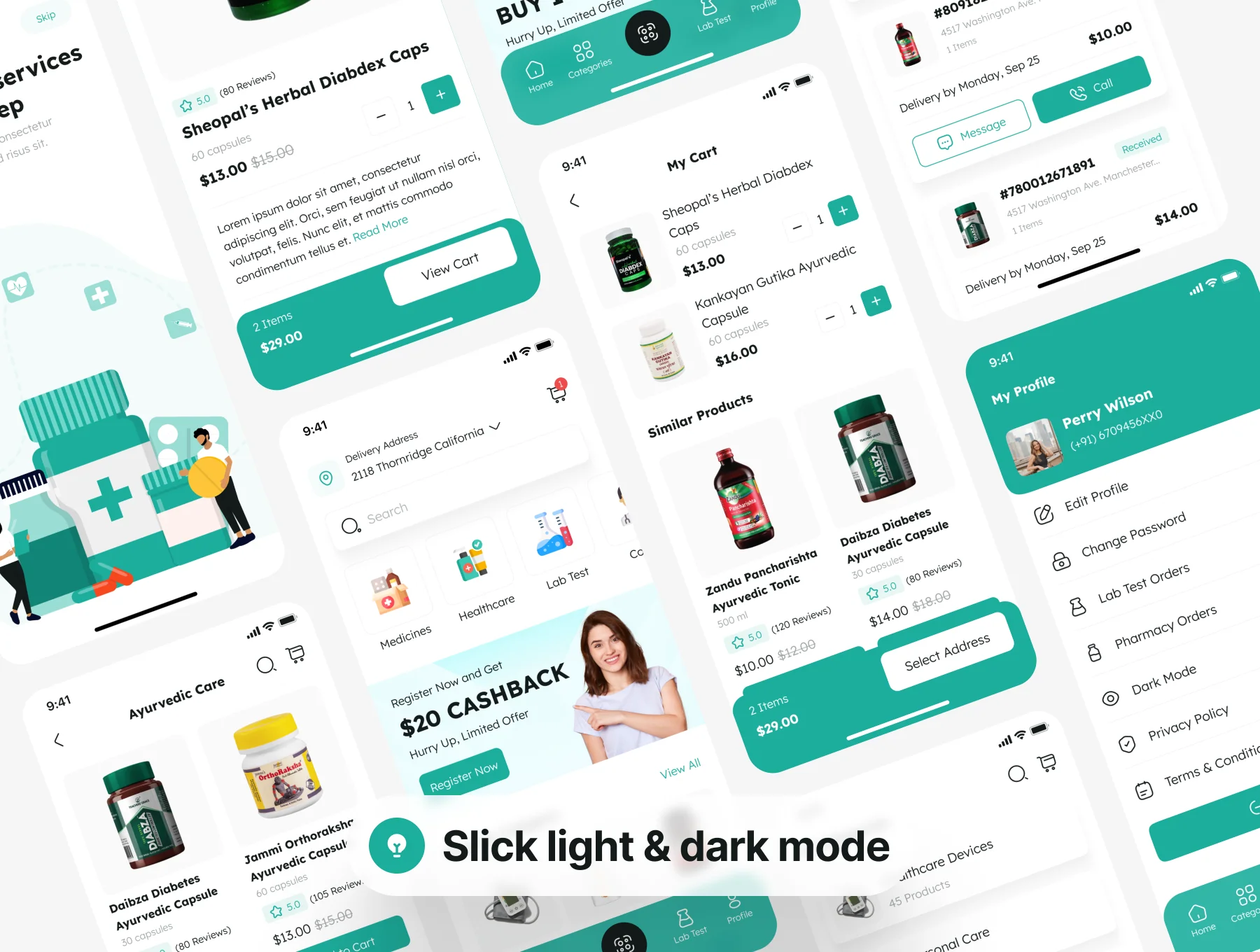 Pharmacy Healthcare App UI Kit 6