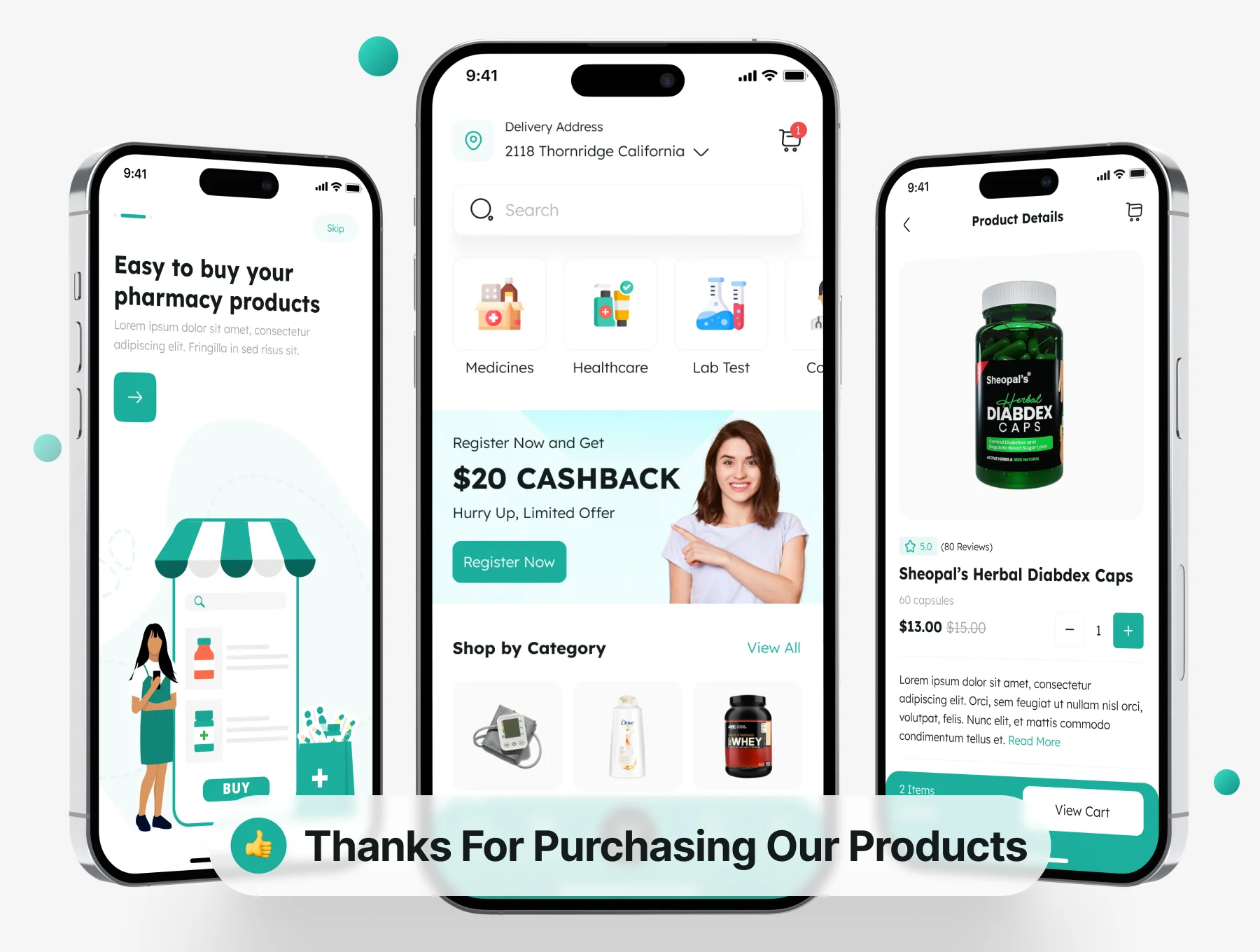 Pharmacy Healthcare App UI Kit 8