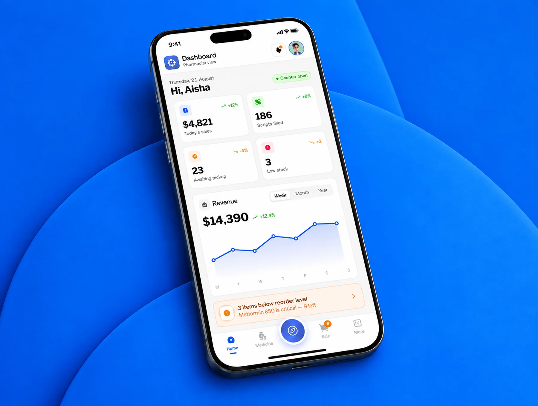 Pharmacy Management Mobile App UI Kit 5