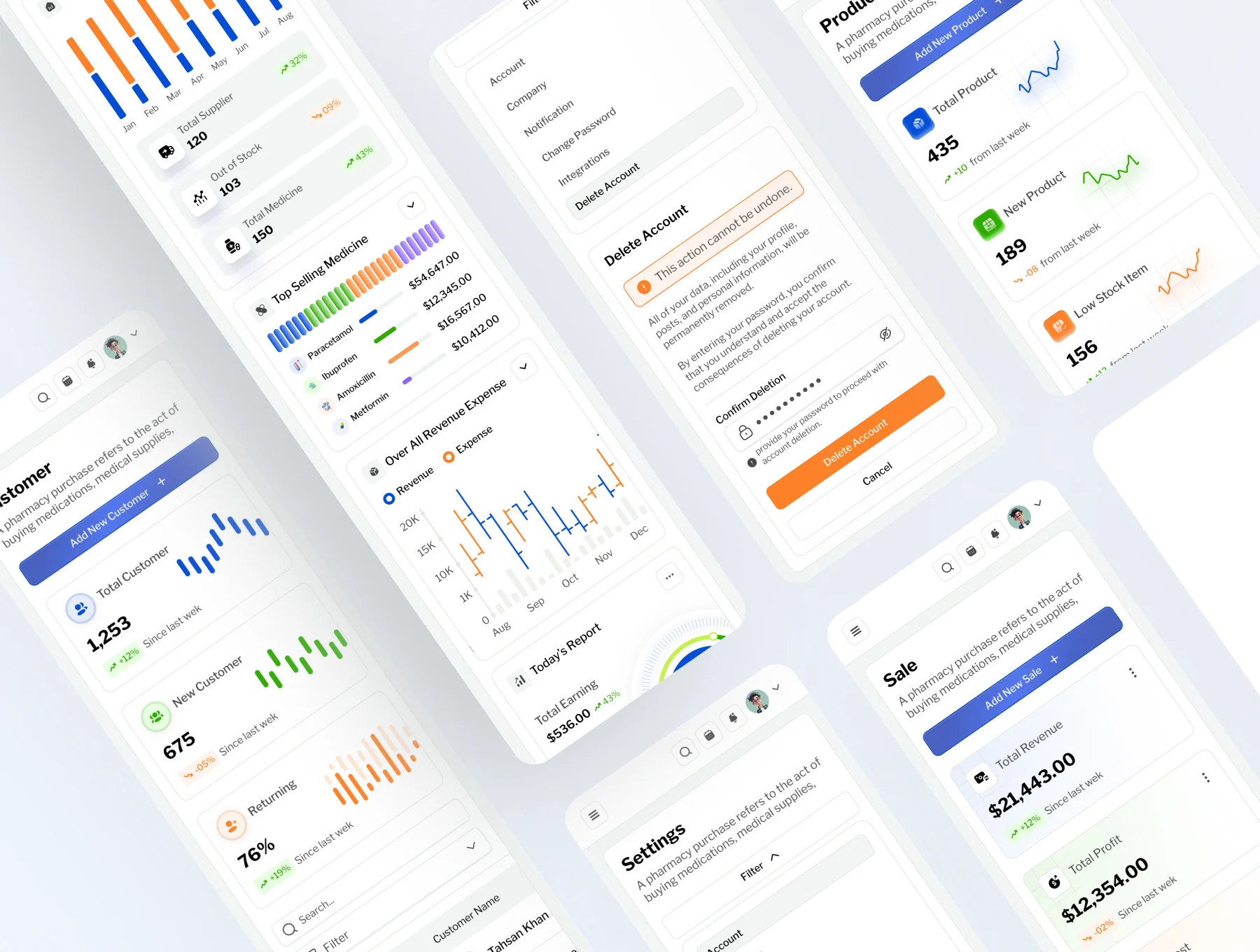 Pharmacy Management Web App UI Kit 5