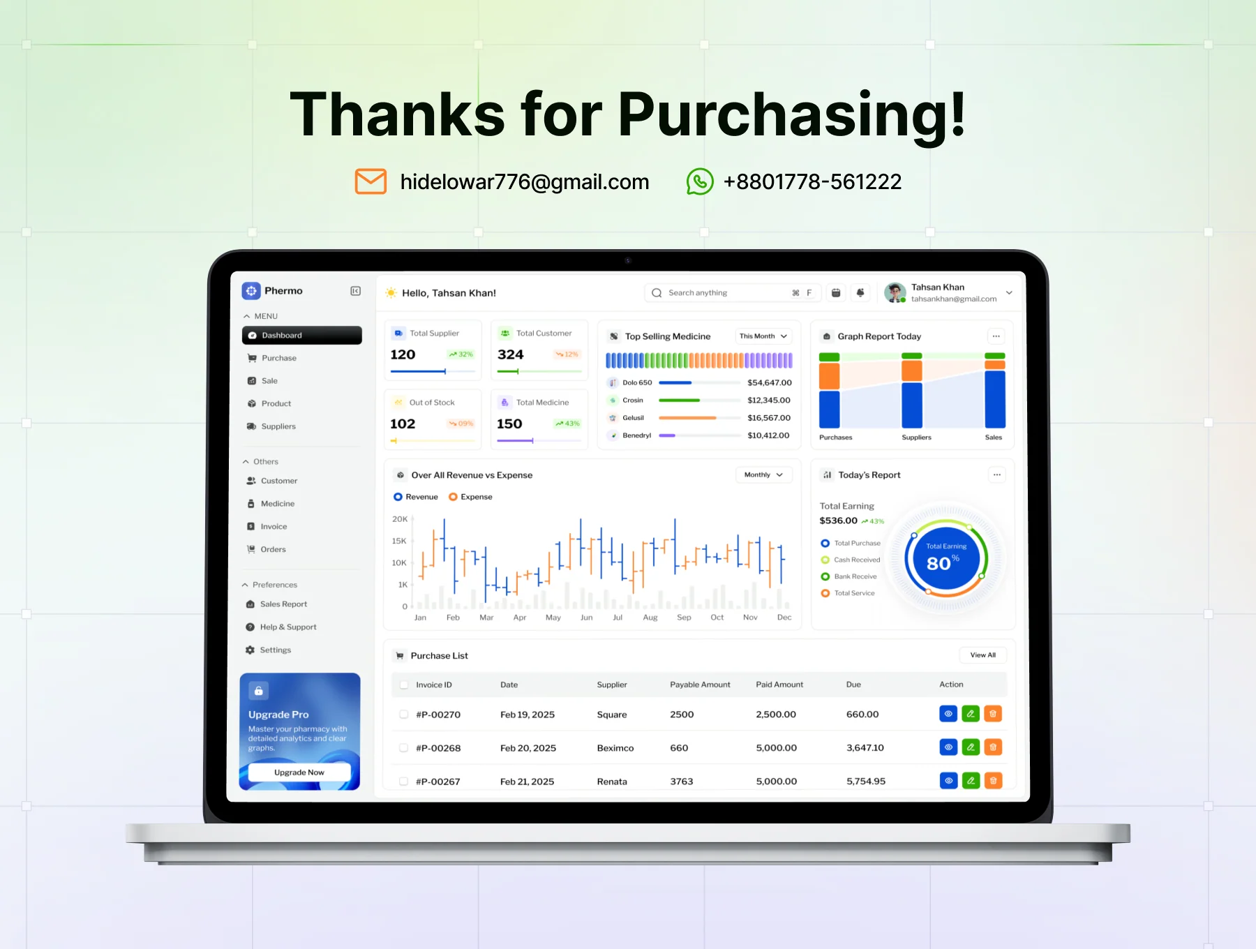 Pharmacy Management Web App UI Kit 8