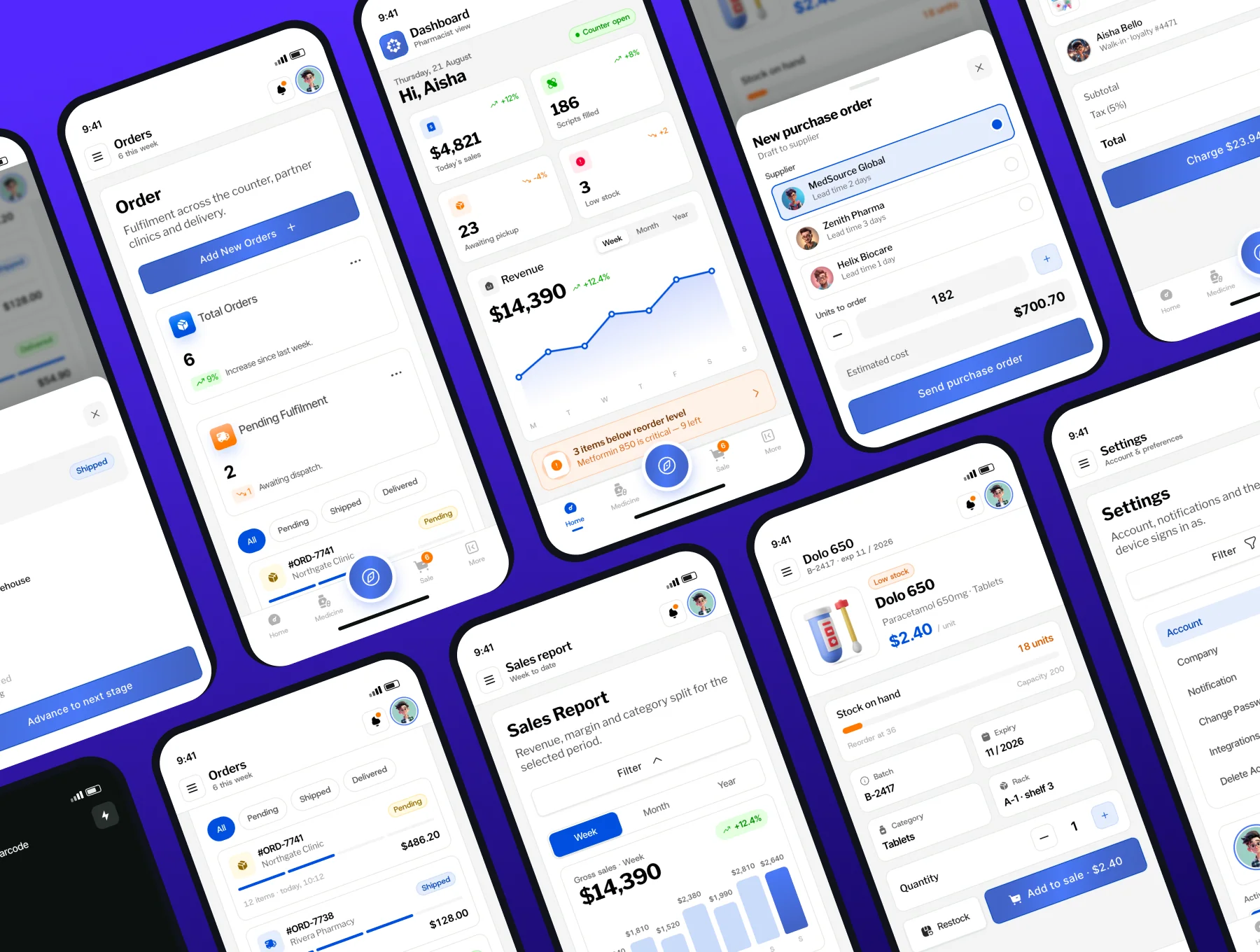Pharmacy Management Web & Mobile App UI Kit 4