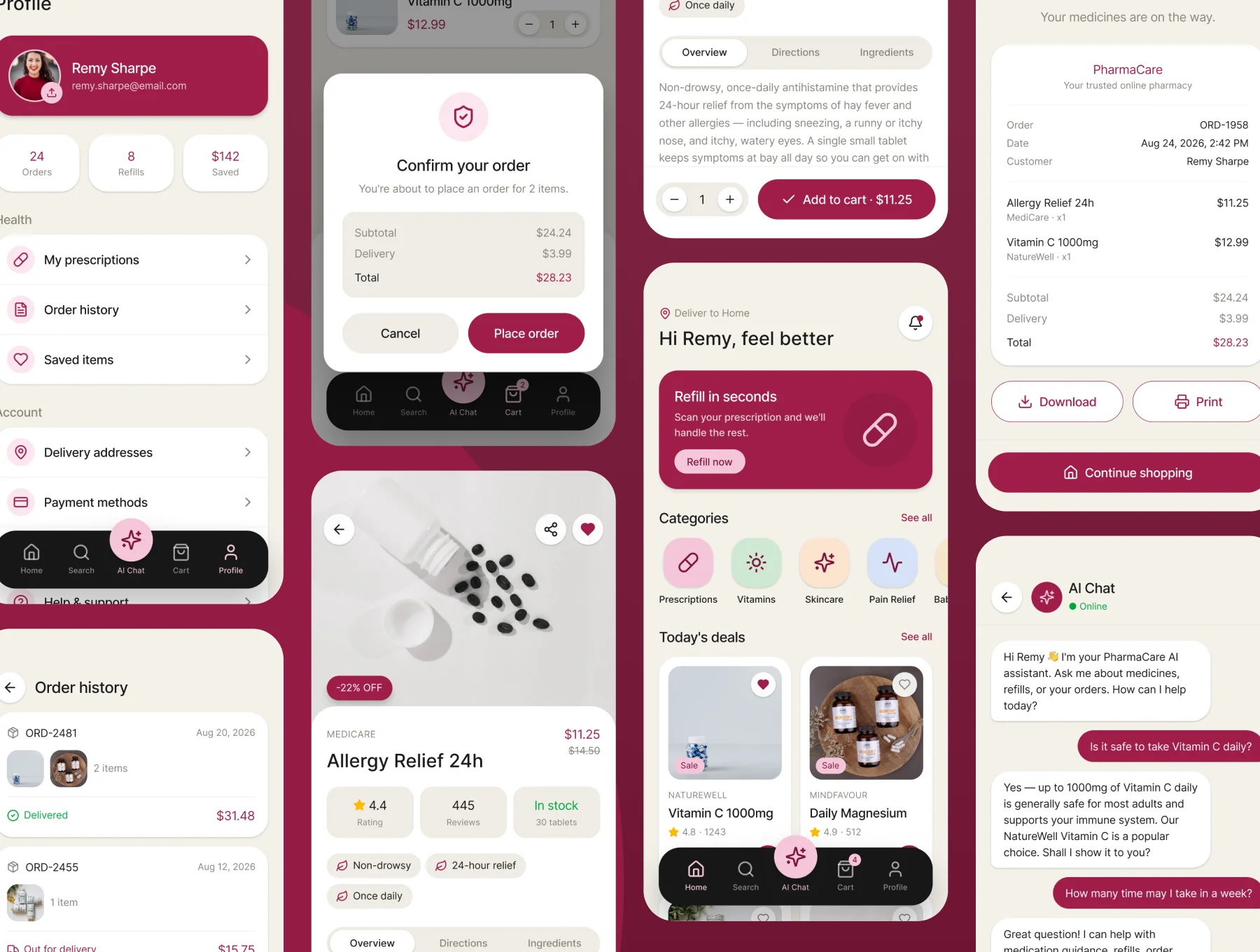 Pharmacy mobile app design 4