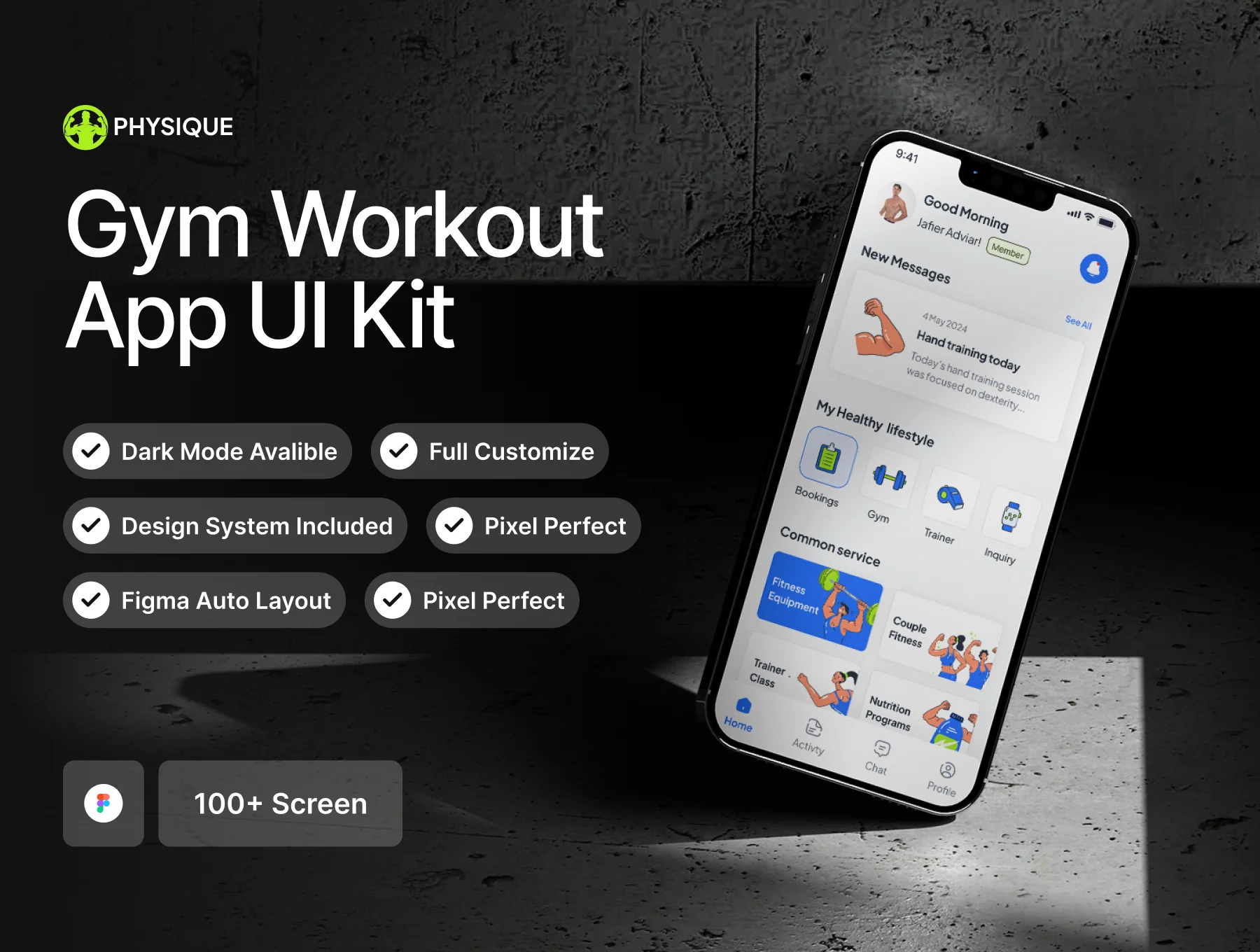 Phisique - Gym Workout App UI KIT