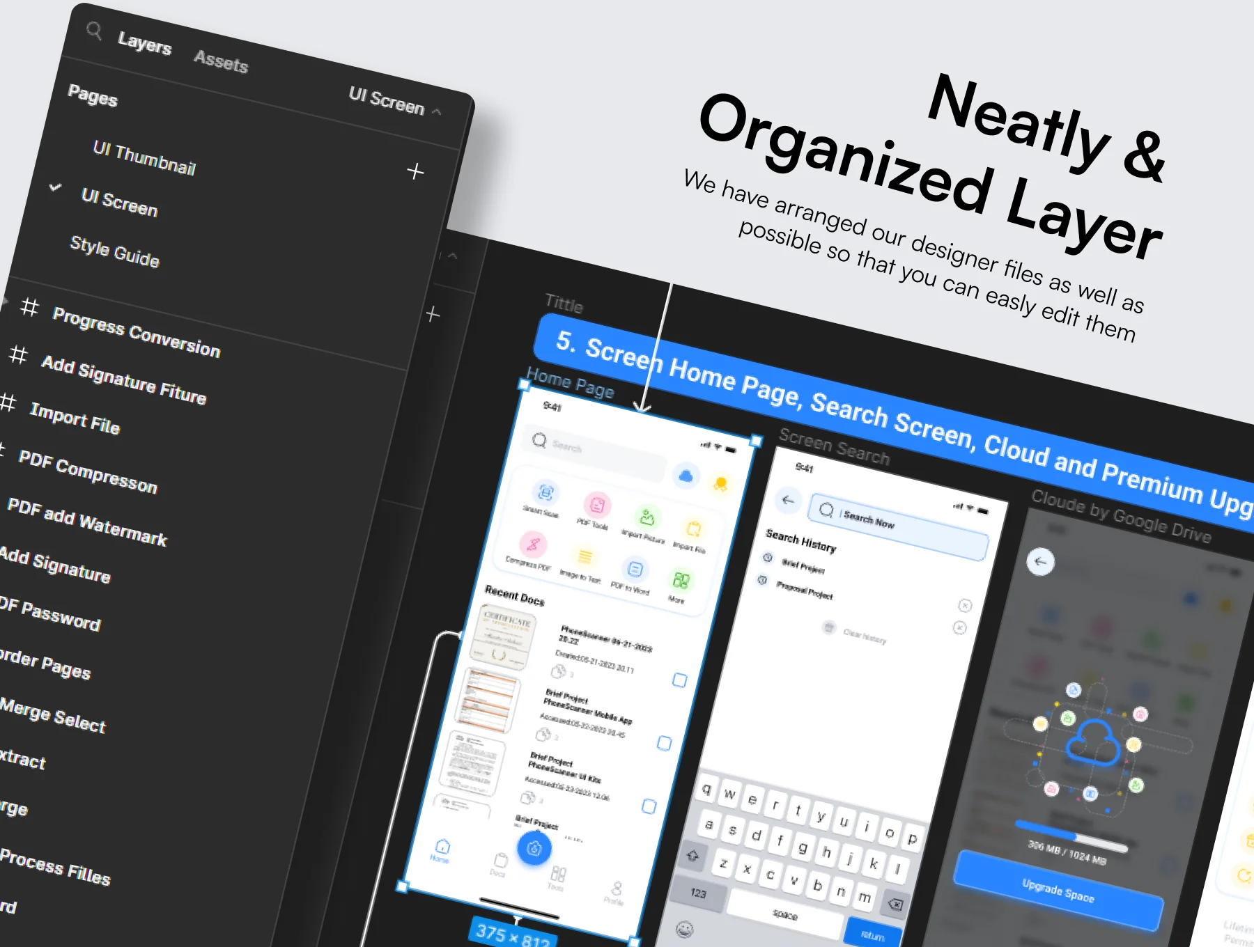 PhoneScanner - Mobile Scanner APP UI Kit for IOS & Android 3