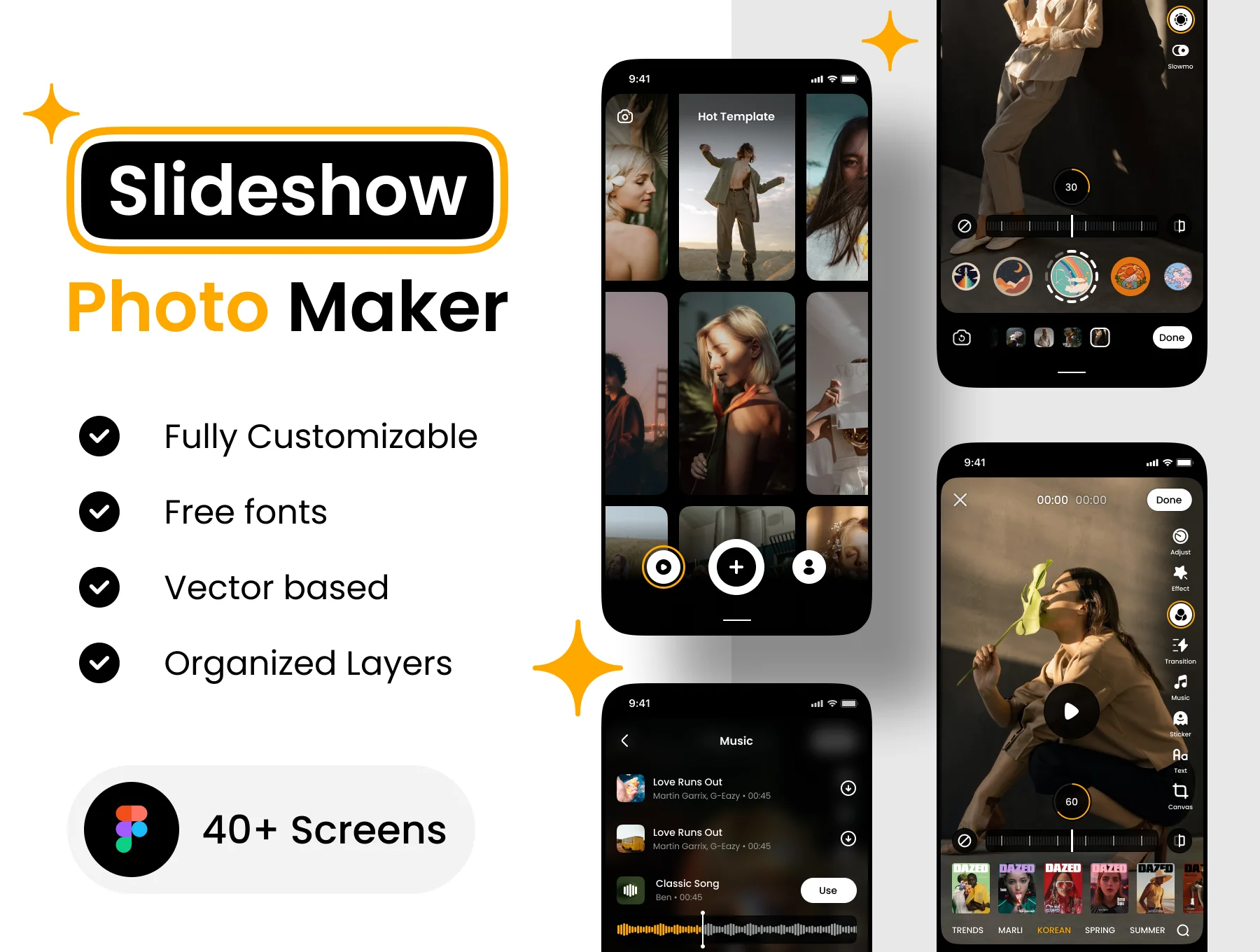 Photo Slideshow Maker app UI Kit