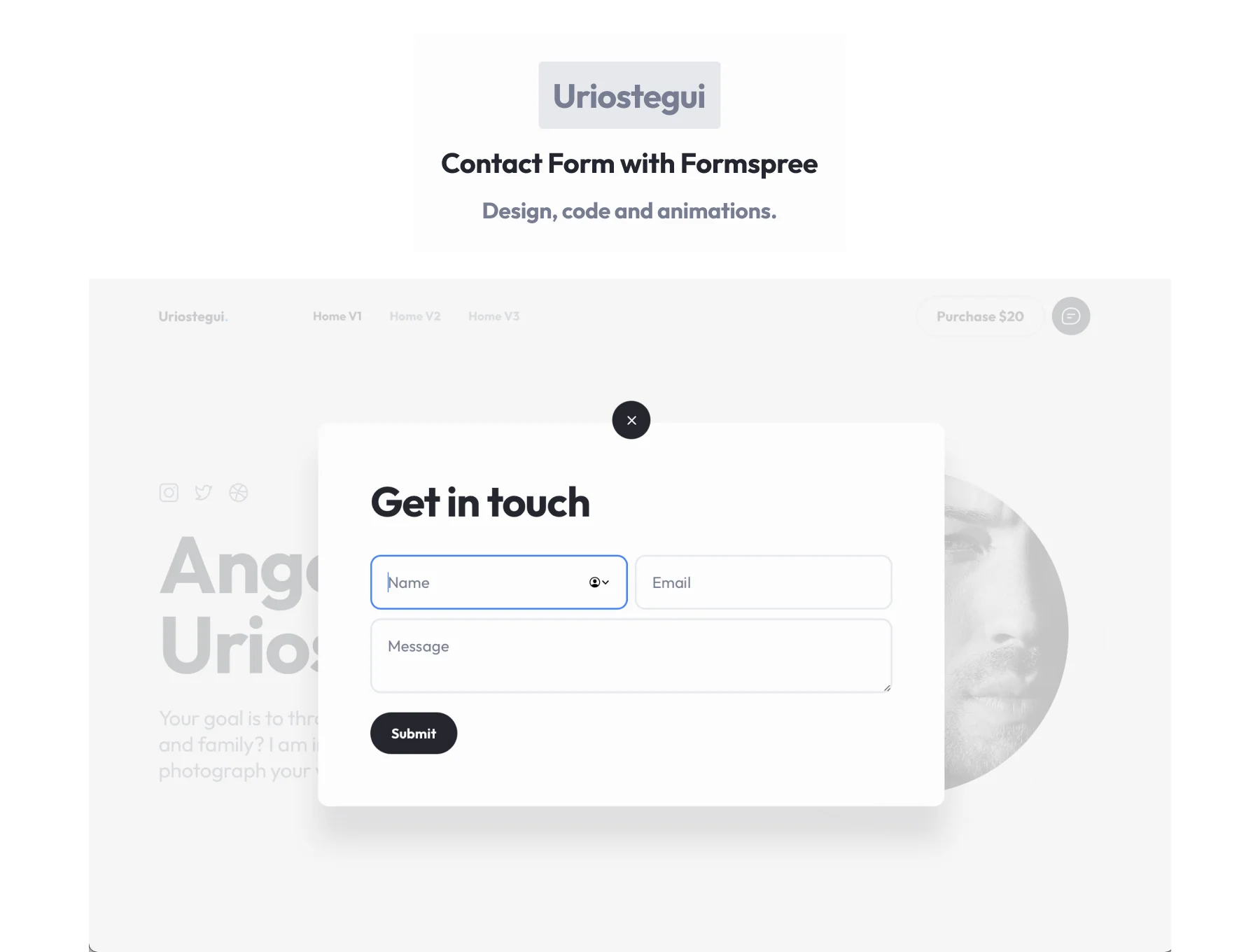 Uriostegui Photographers Portfolio Template 4