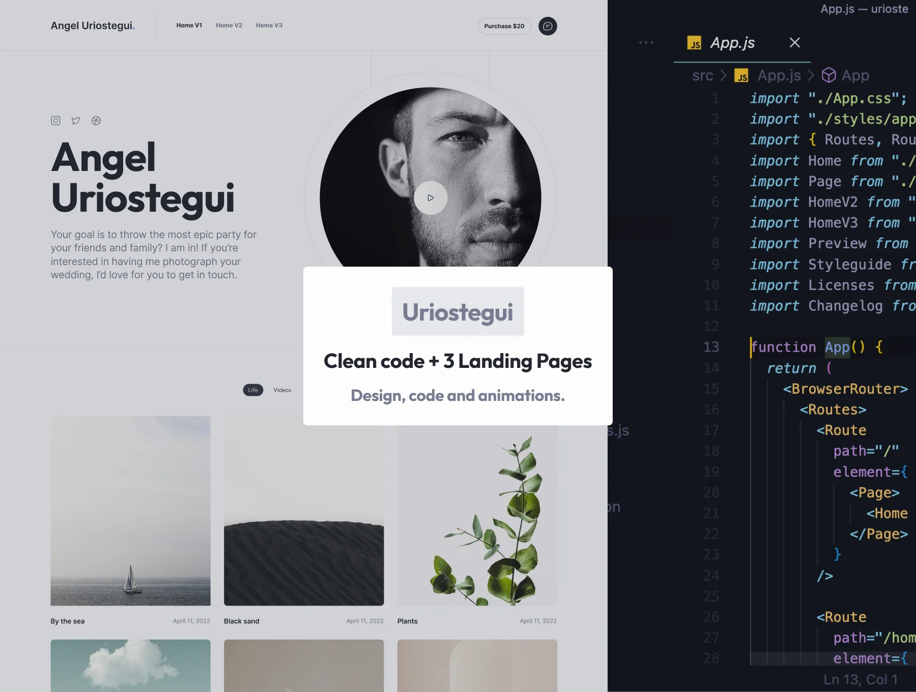 Uriostegui Photographers Portfolio Template 5
