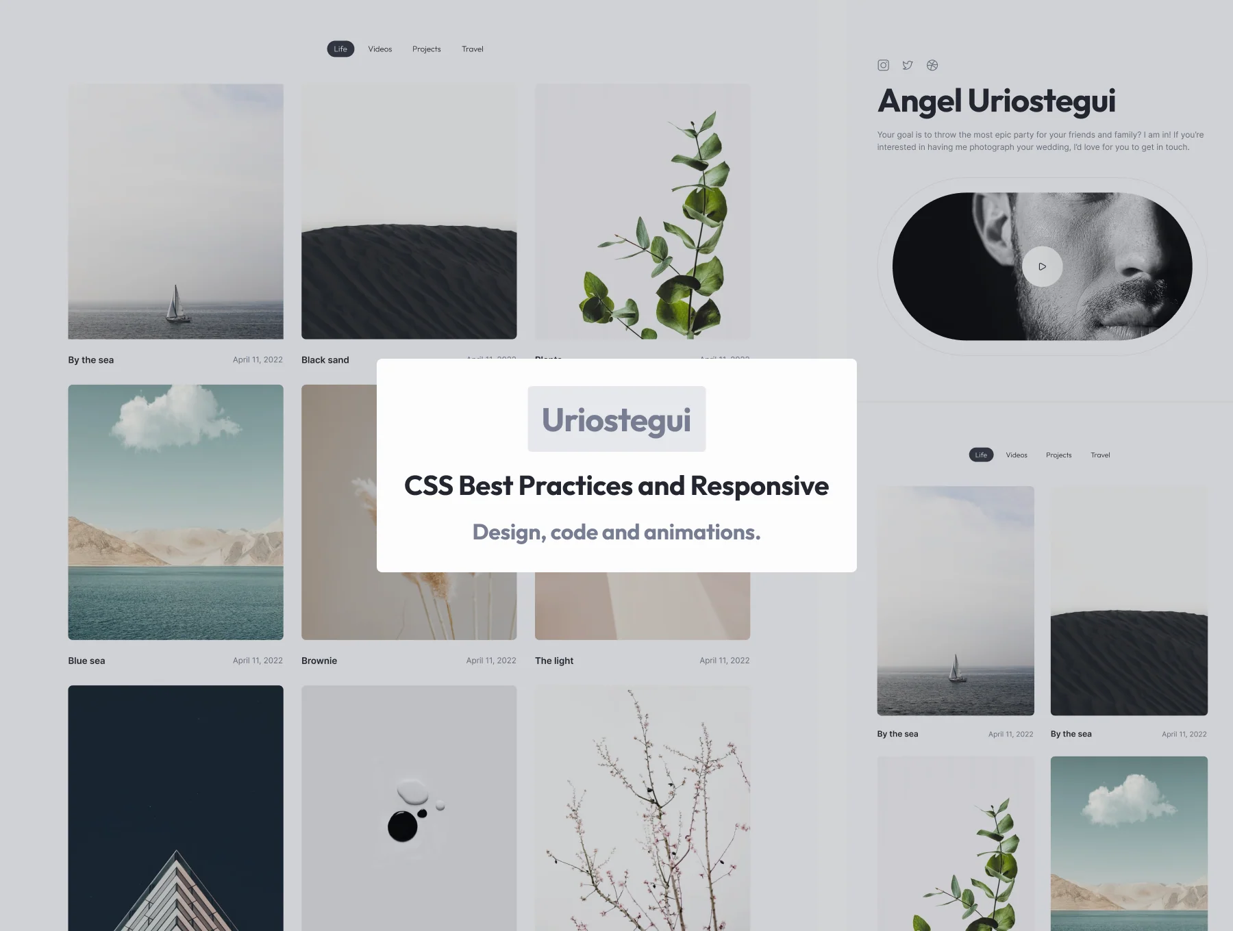 Uriostegui Photographers Portfolio Template 6