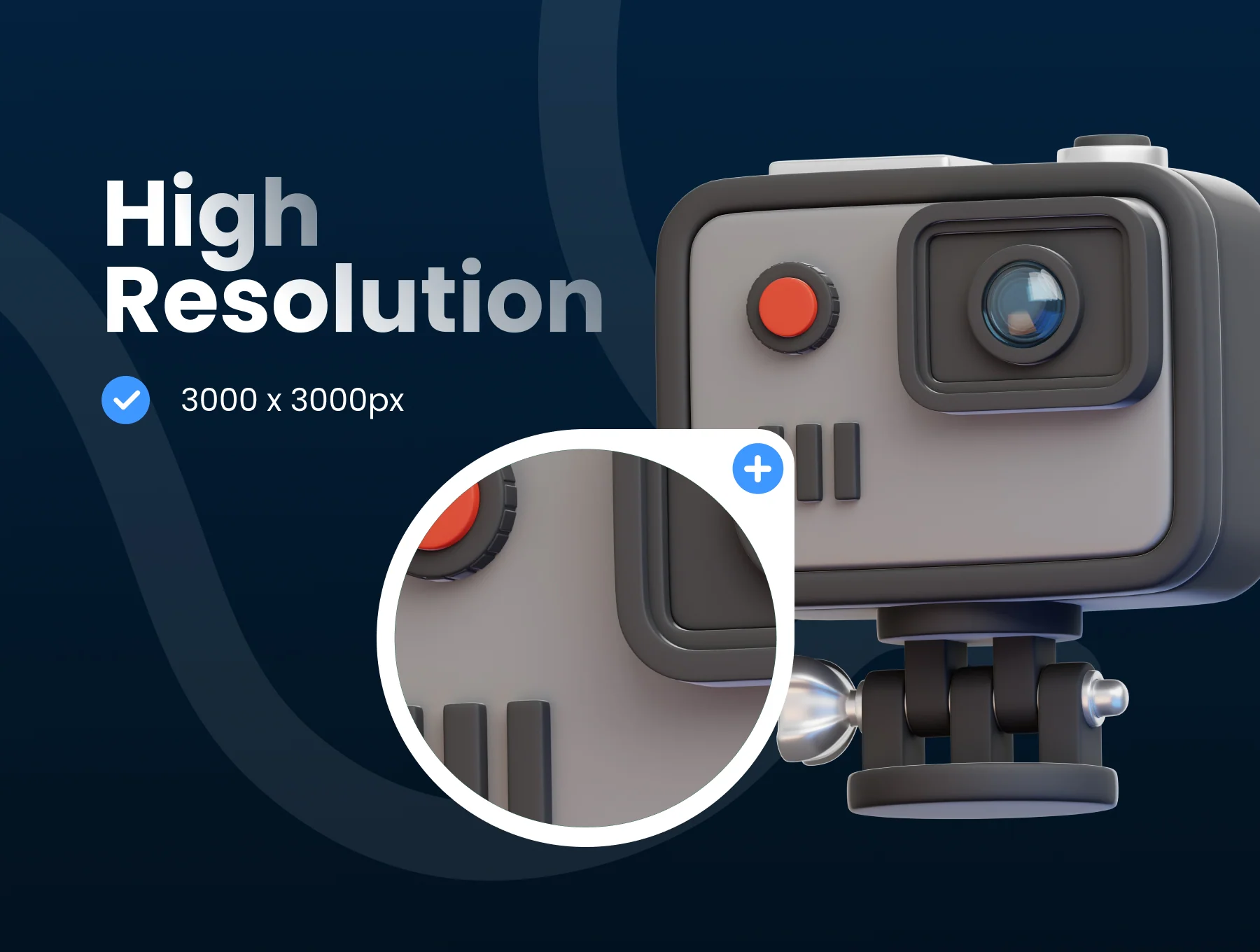 Photography 3D Icon Set 3
