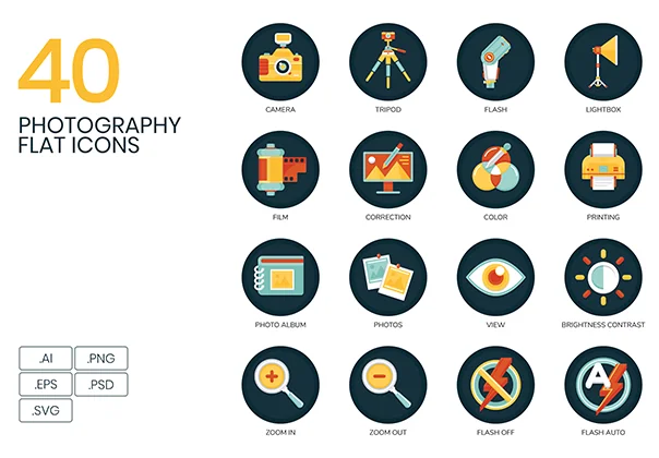 40 Photography Icons