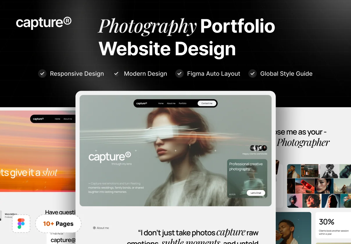 Photography Portfolio Website Design