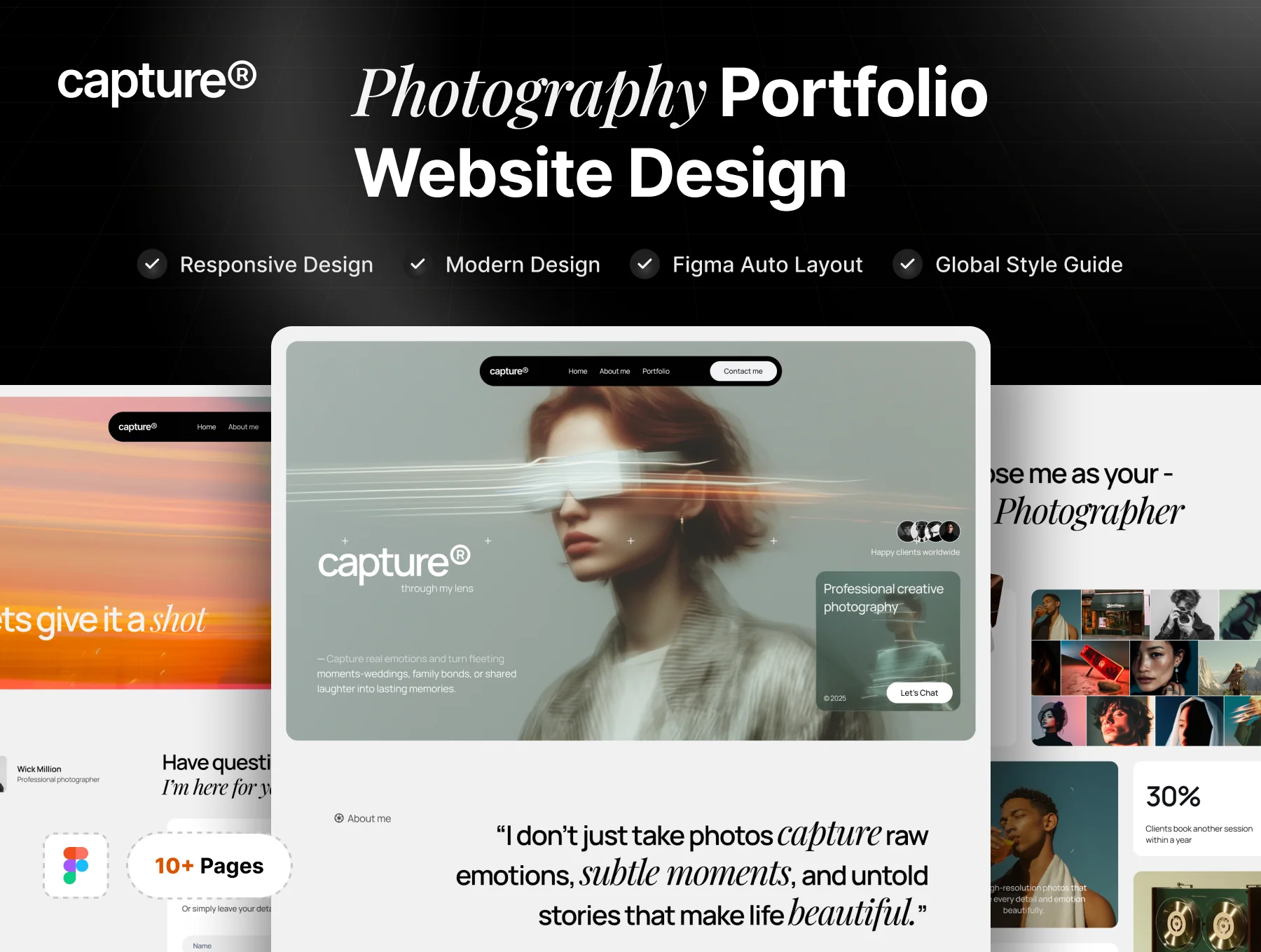 Photography Portfolio Website Design