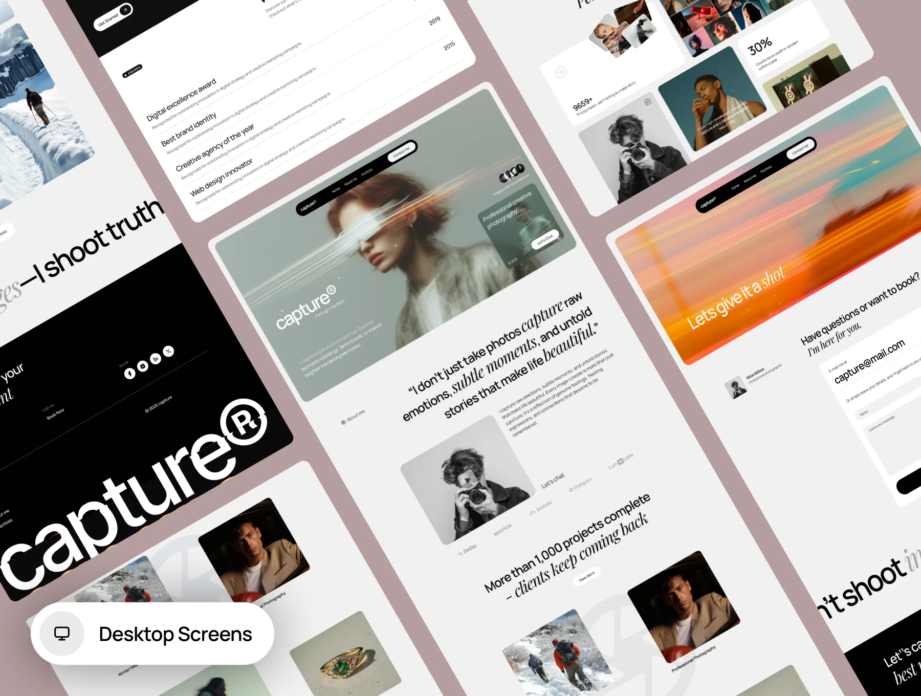 Photography Portfolio Website Design 2