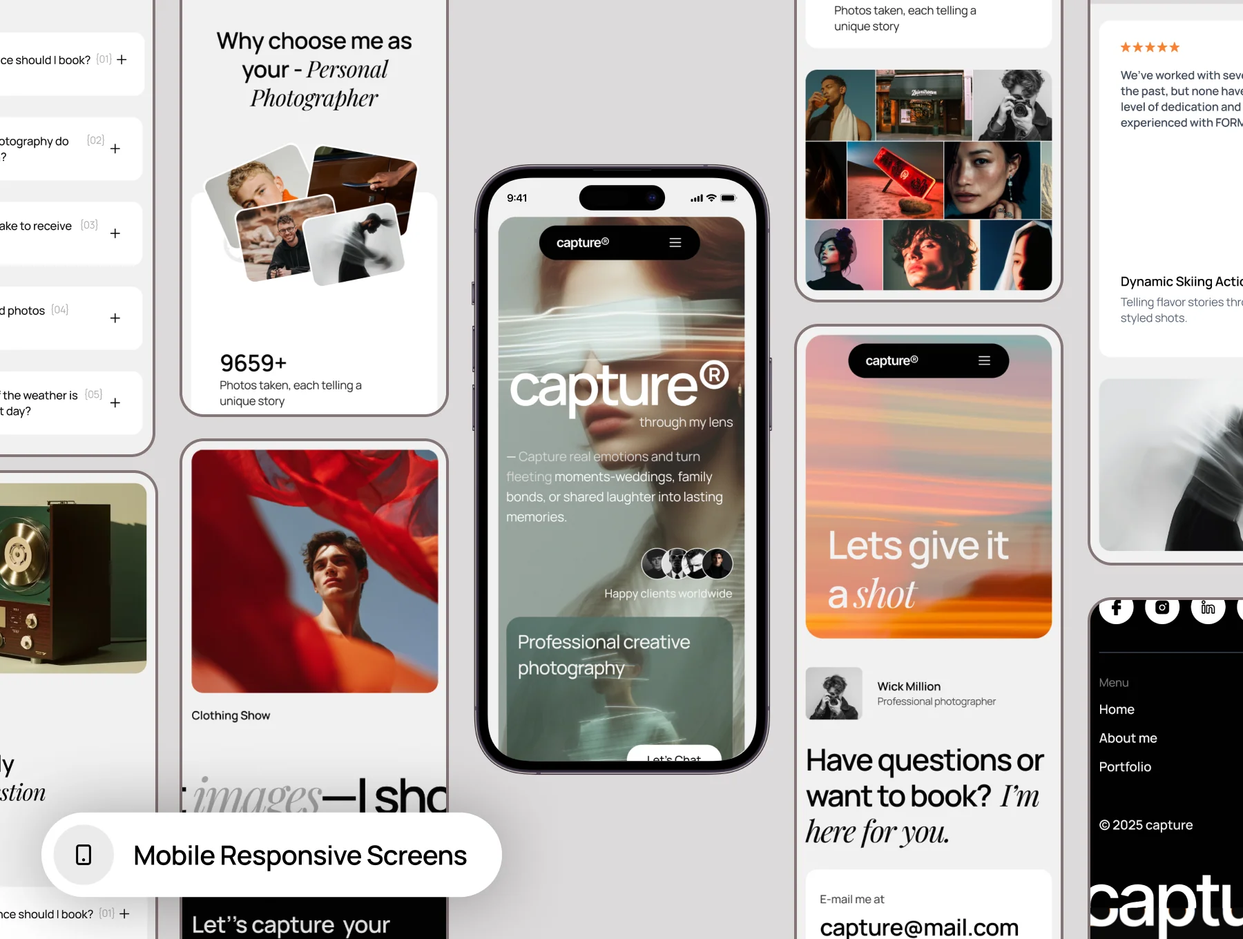 Photography Portfolio Website Design 3