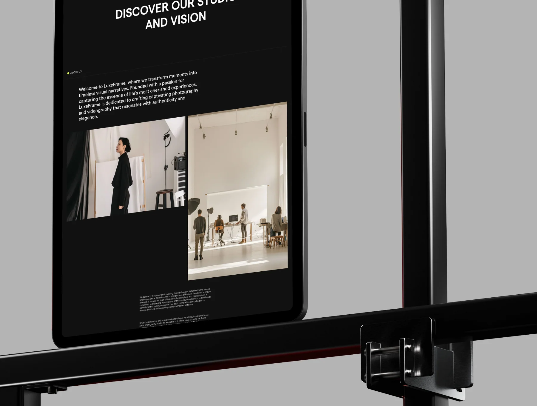 Photography Showcase Coded Website Template 5