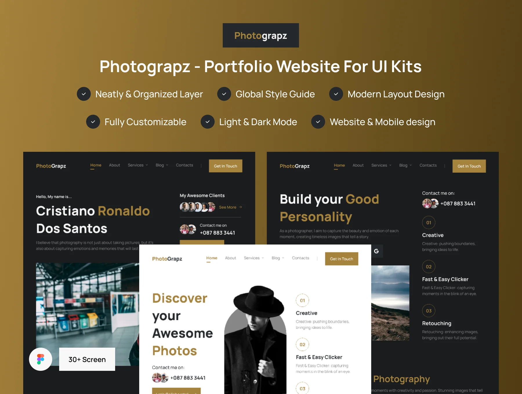 PhotoGrapz - Personal Website Template