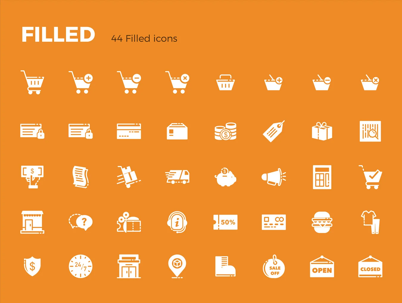 Picas Ecommerce Icon Set 4