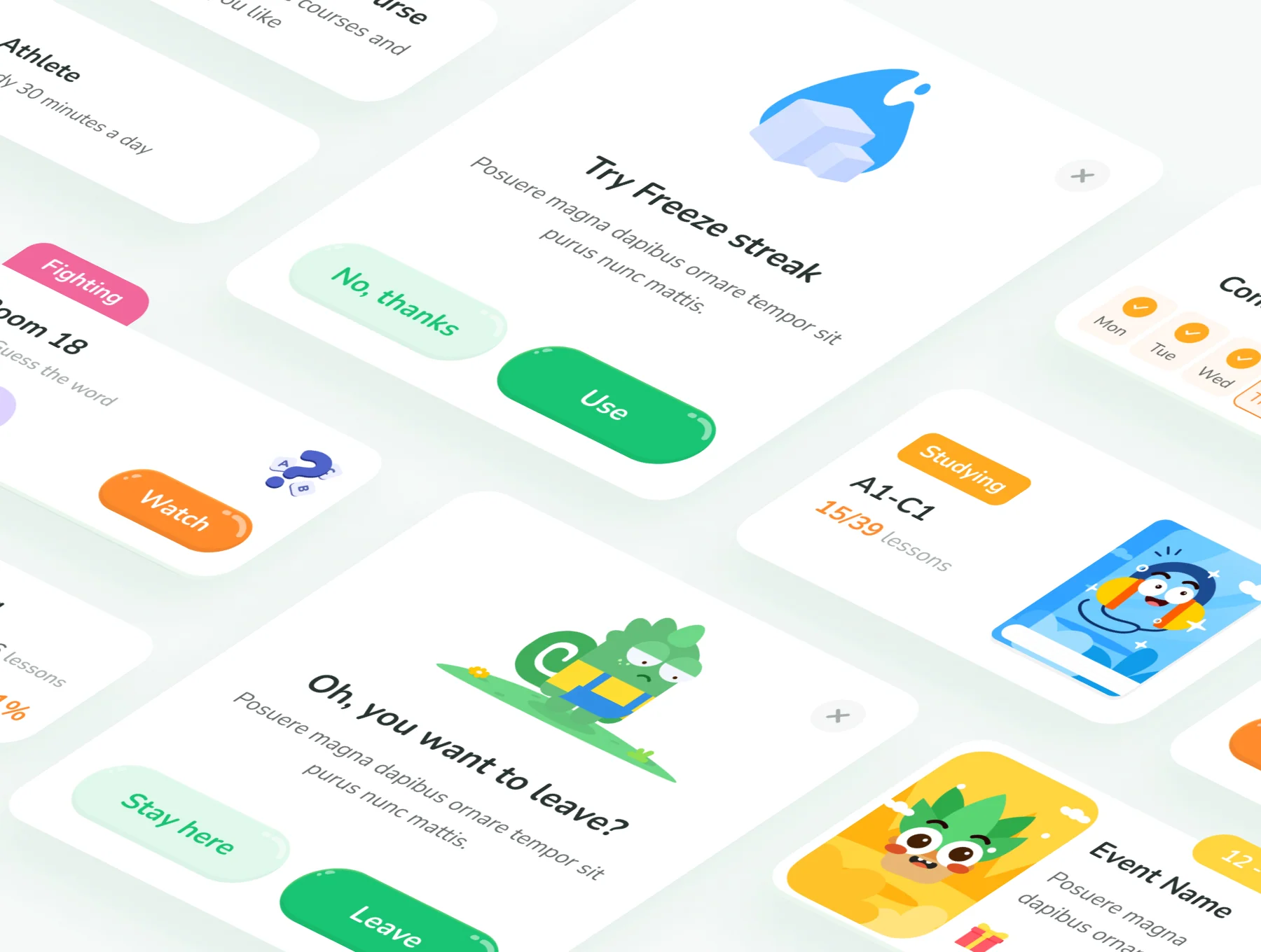 Pidu - Learning English App UI Kit 3