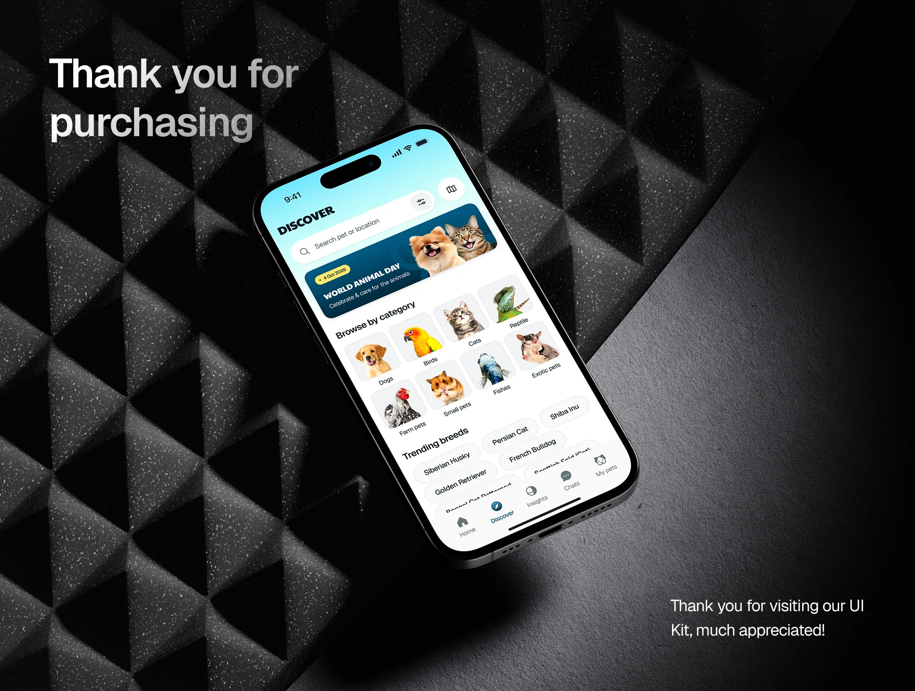 Piepaw - Pet Buying or Adoption App UI Kit 6