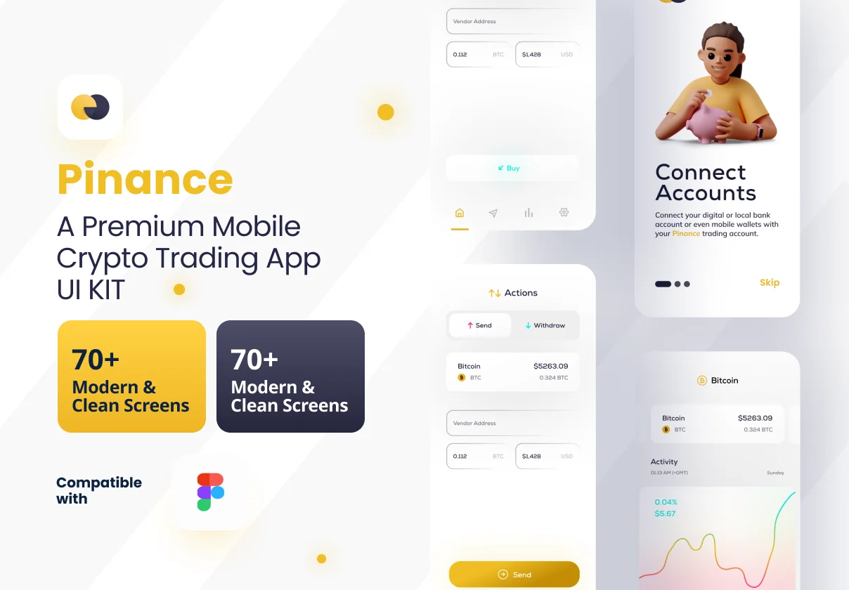 Pinance - A Premium Crypto Currency Trading Mobile App