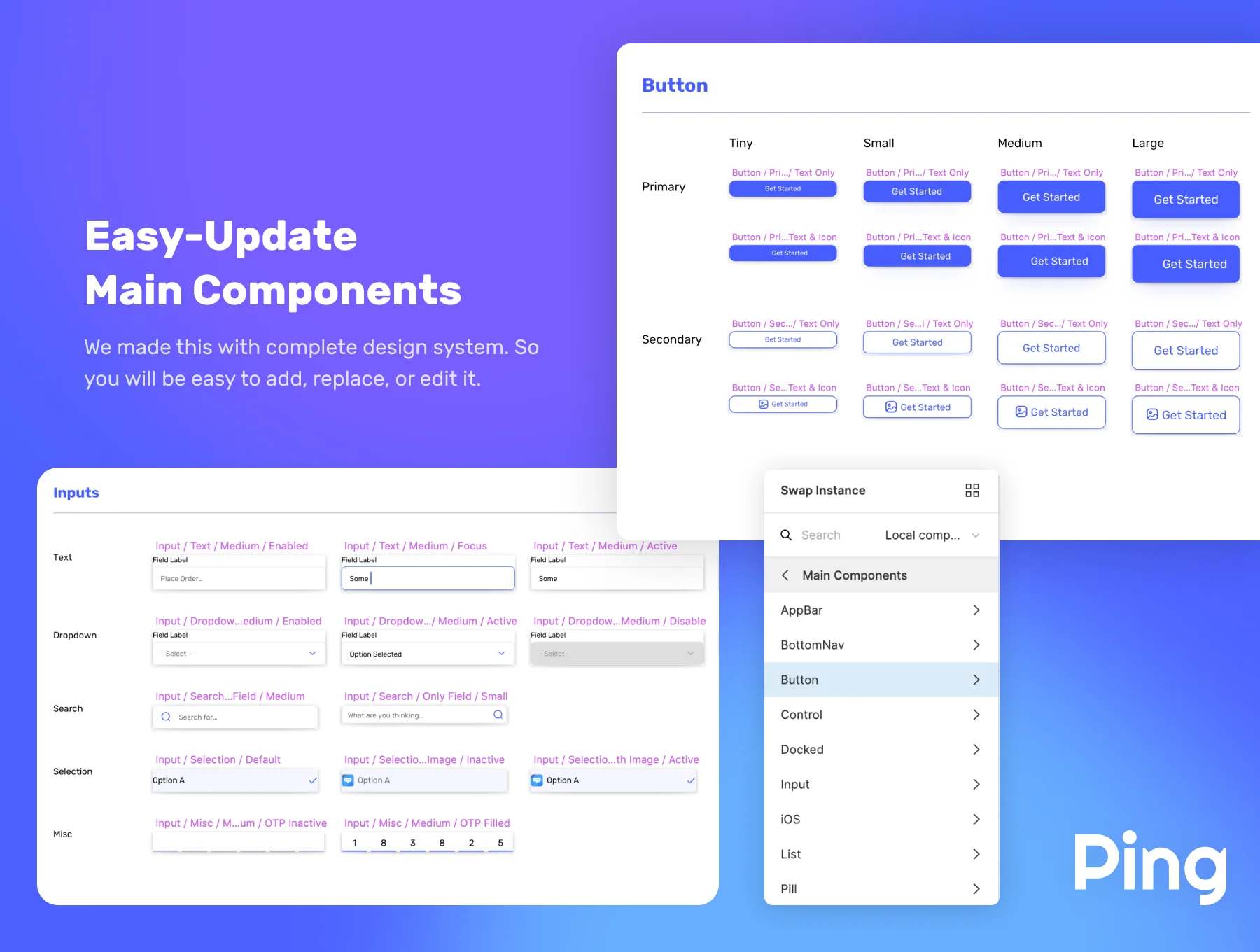 PING - Games Chat and Portal App UI Kit 4