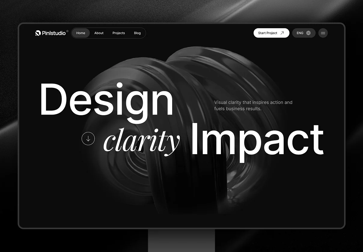 Pinlstudio - Modern Portfolio UI Kit