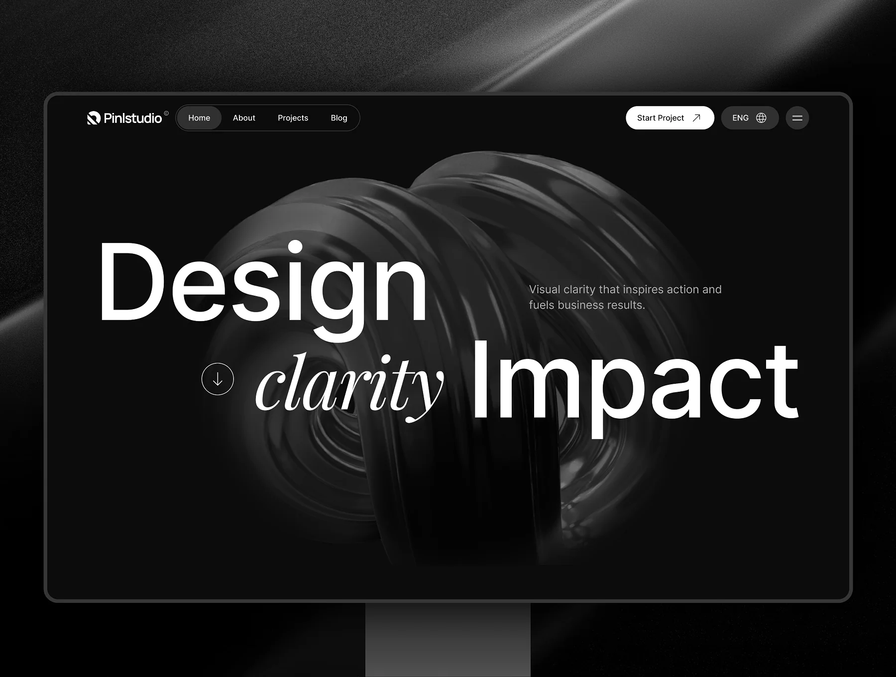 Pinlstudio - Modern Portfolio UI Kit