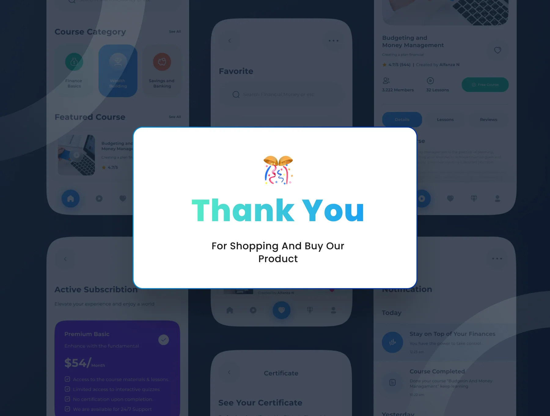 Pinterin - Finance Course App UI Kit 6