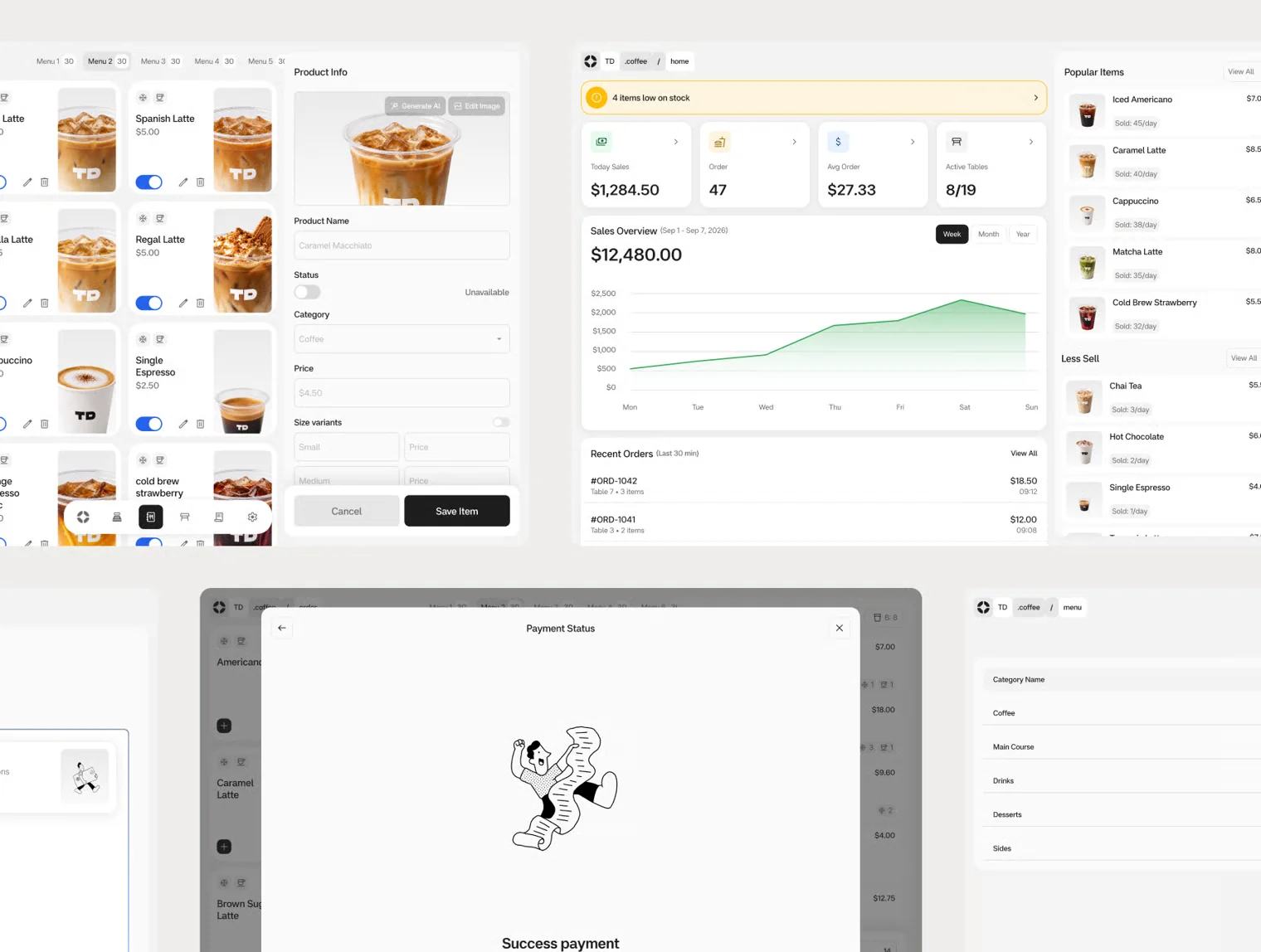 Piore – POS Cashier UI Kit 6