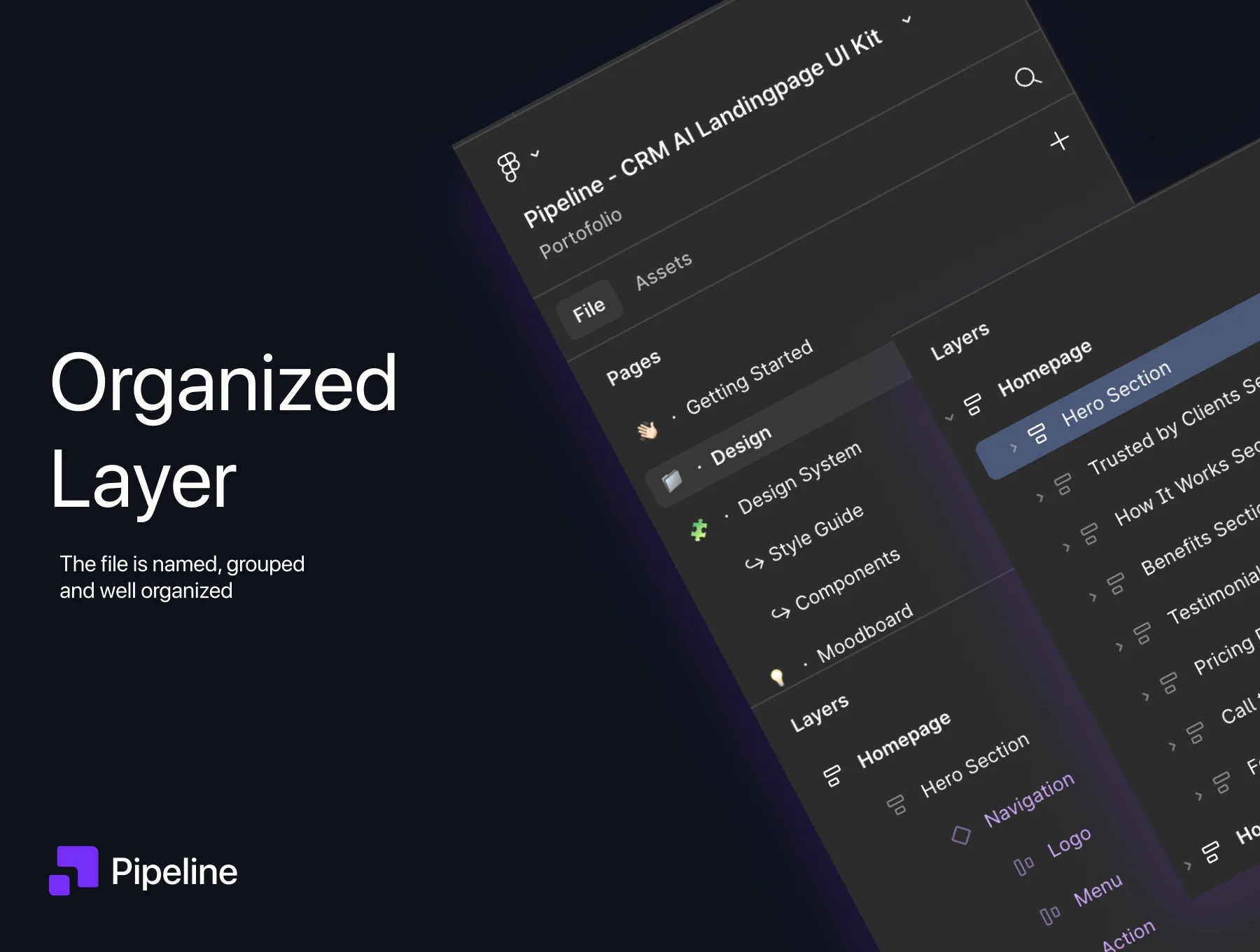 Pipeline - CRM AI Landingpage UI Kit 4