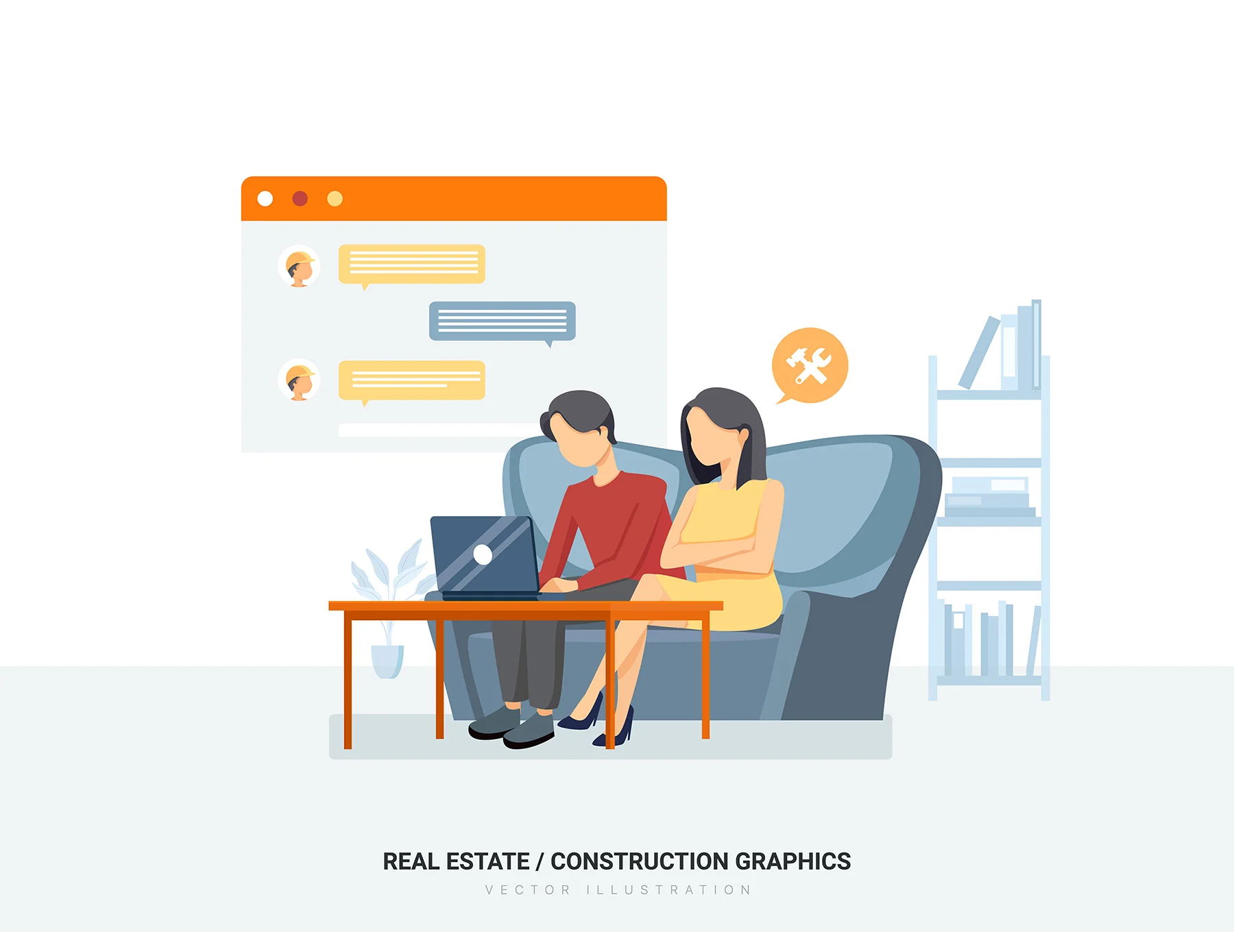 Pisces - Real Estate & Construction Vector Scenes 9