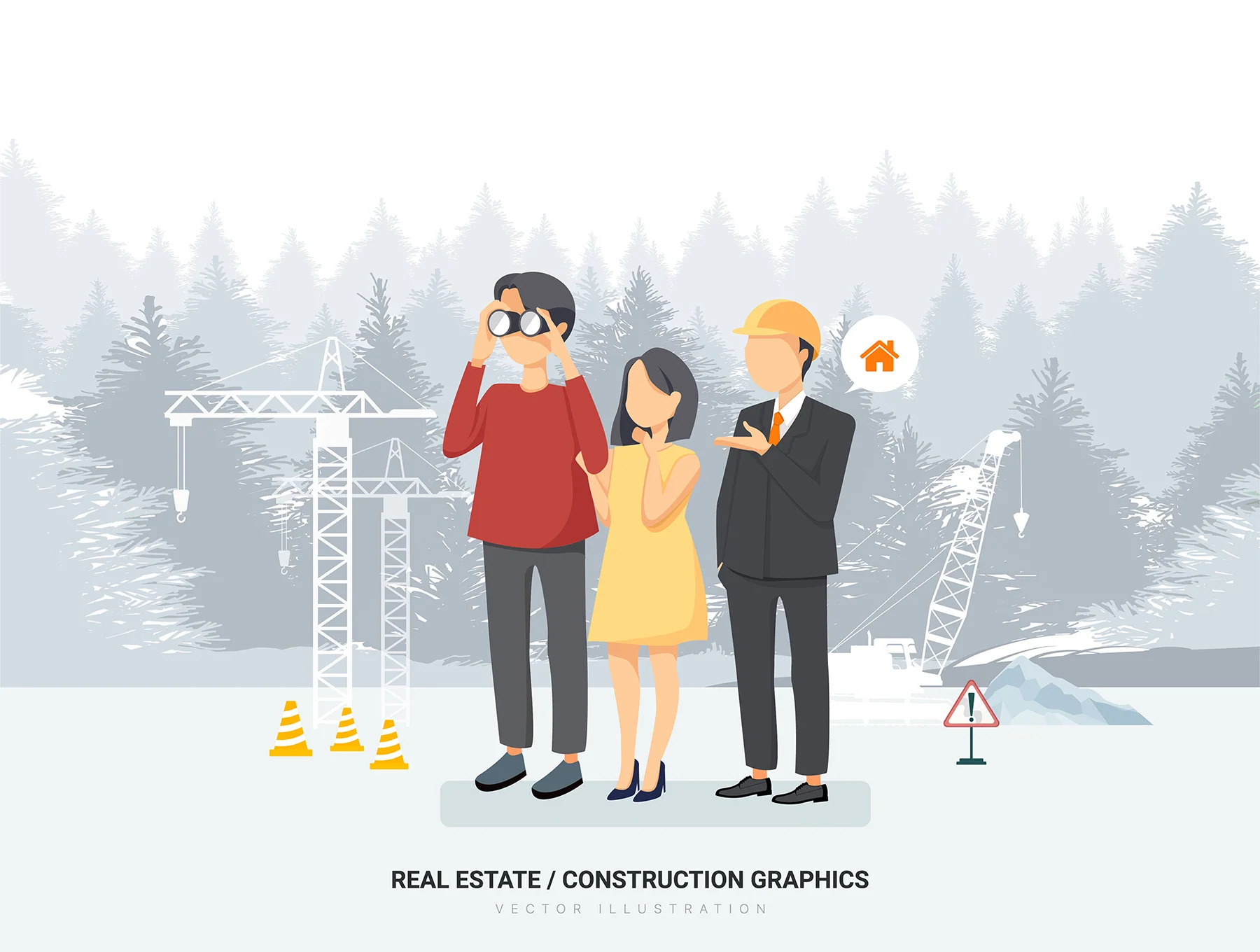 Pisces - Real Estate & Construction Vector Scenes 12