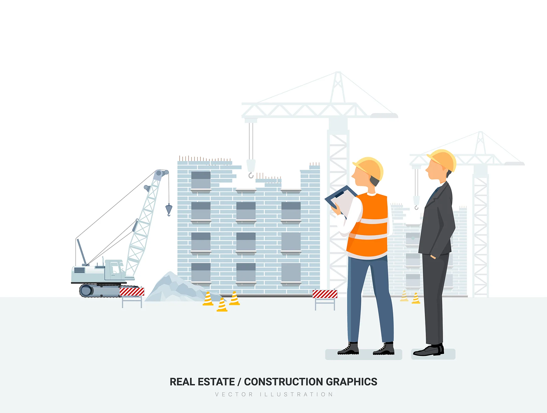 Pisces - Real Estate & Construction Vector Scenes 4