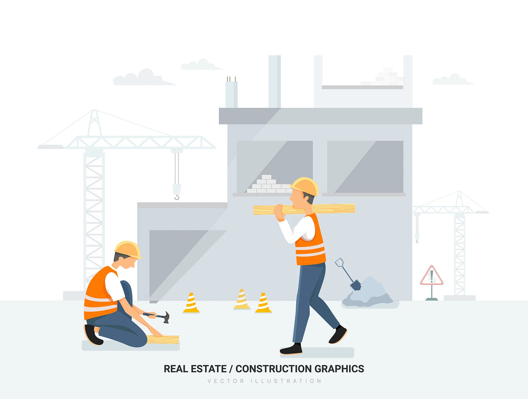Pisces - Real Estate & Construction Vector Scenes 6