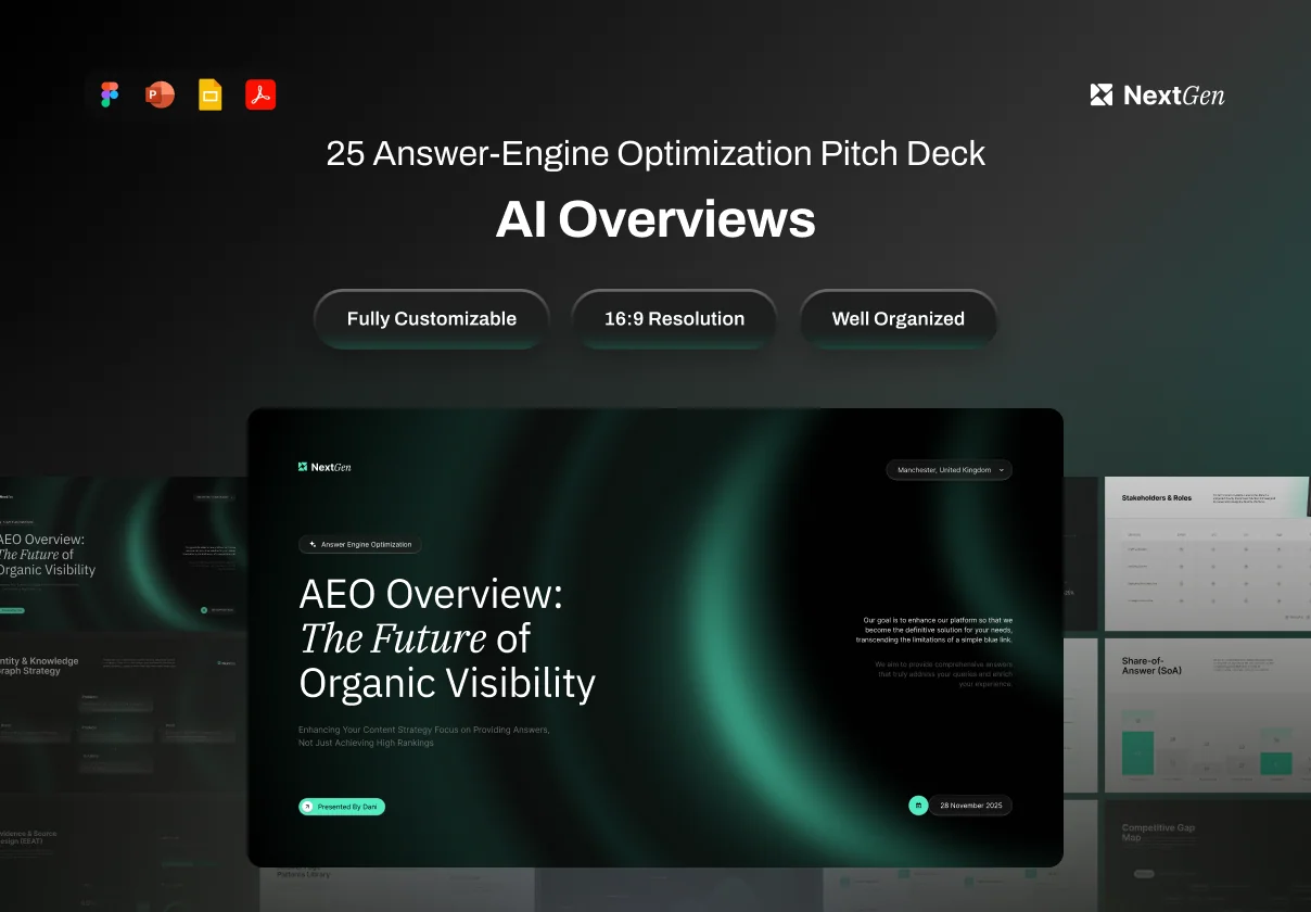 Pitch Deck AI Overviews Answer Engine Optimization