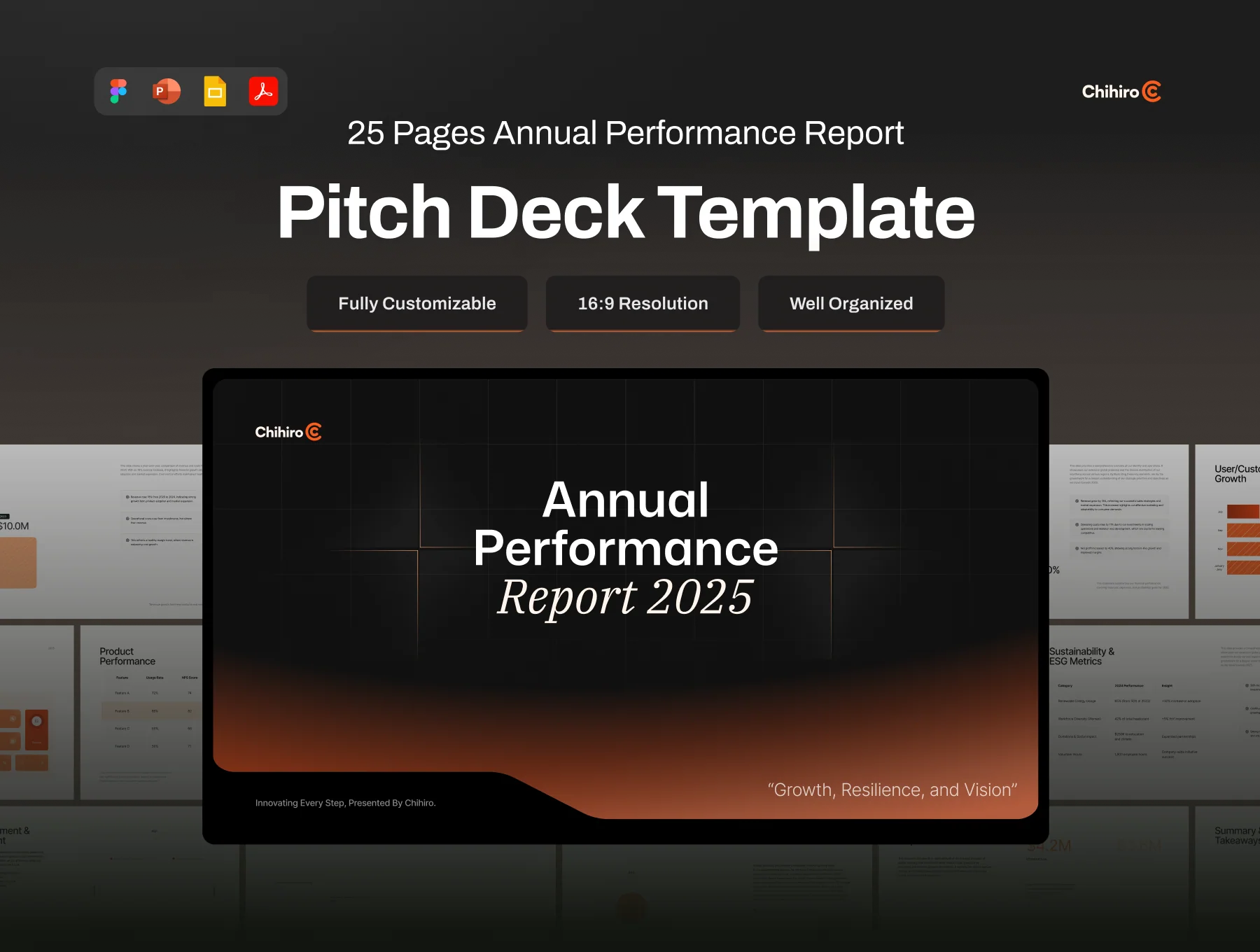 Pitch Deck Annual Performance Report 2025 Progress & Insights - Chihiro