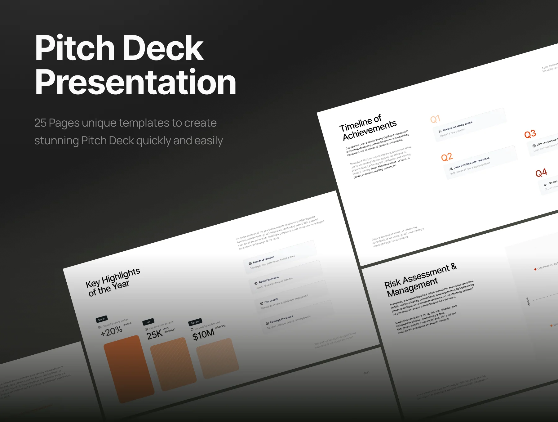 Pitch Deck Annual Performance Report 2025 Progress & Insights - Chihiro 2