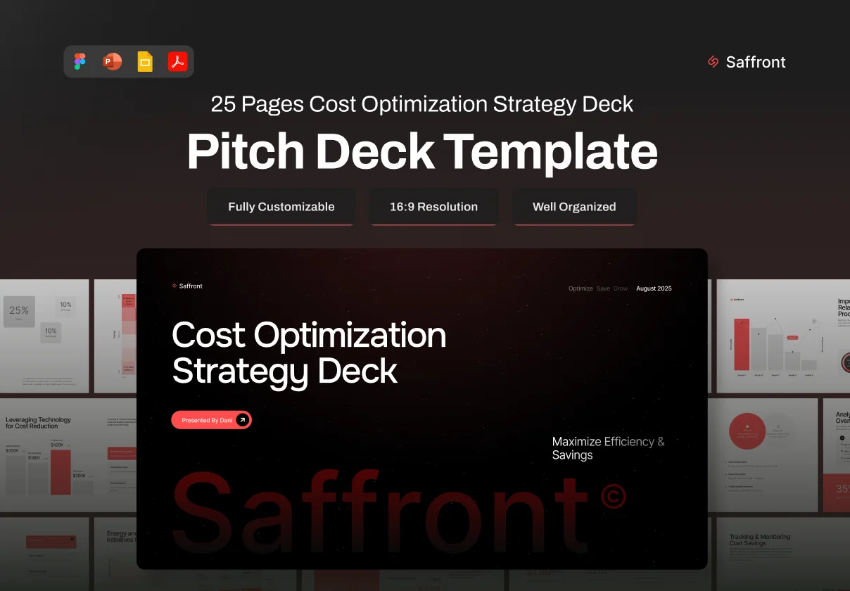 Pitch Deck Cost Optimization Strategy - Saffront
