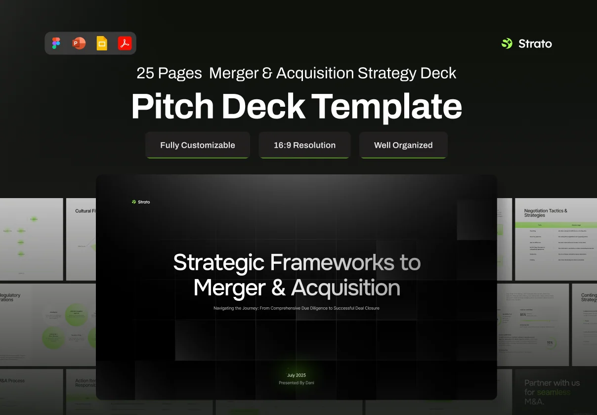 Pitch Deck Merger & Acquisition Strategy - Strato
