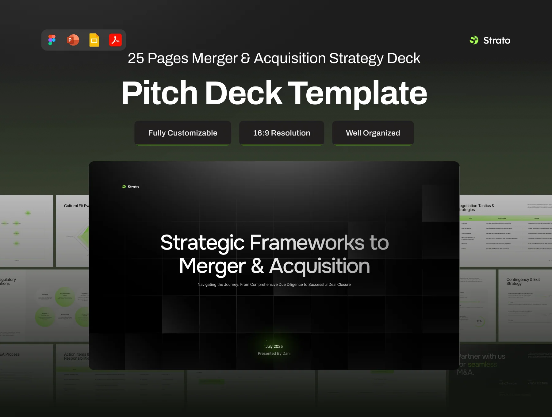 Pitch Deck Merger & Acquisition Strategy - Strato