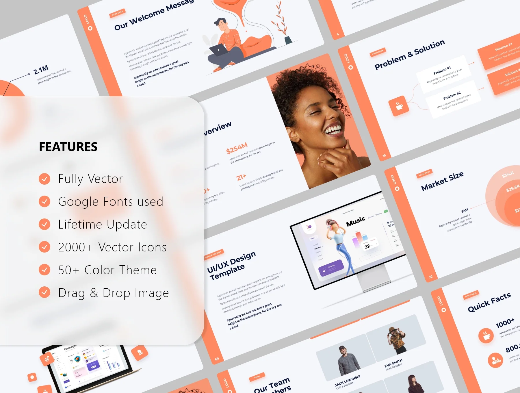 Pitch Deck & Presentation - Smooth Animated Template 2