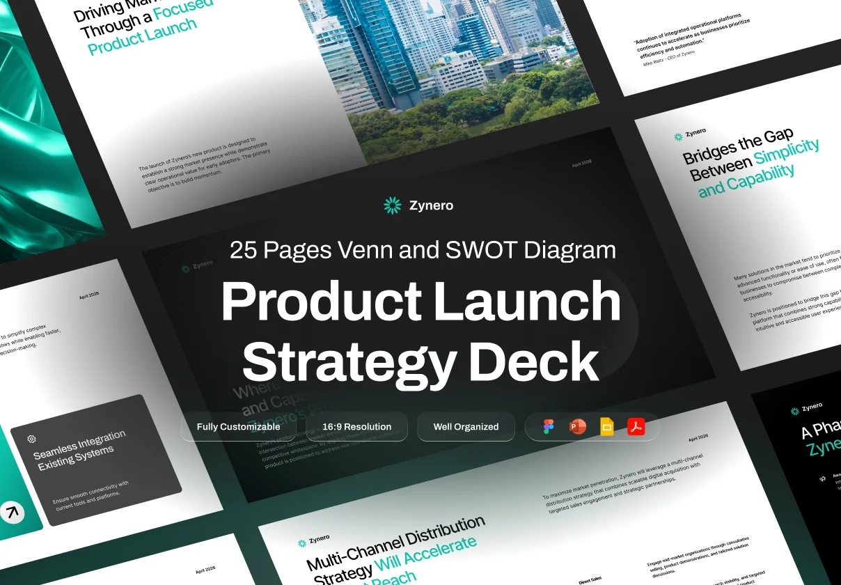 Pitch Deck Product Launch Strategy - Zynero