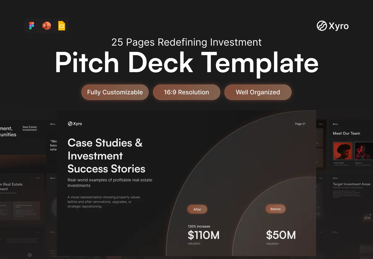 Pitch Deck Professional Redefining Investment and Risk Management - Xyro