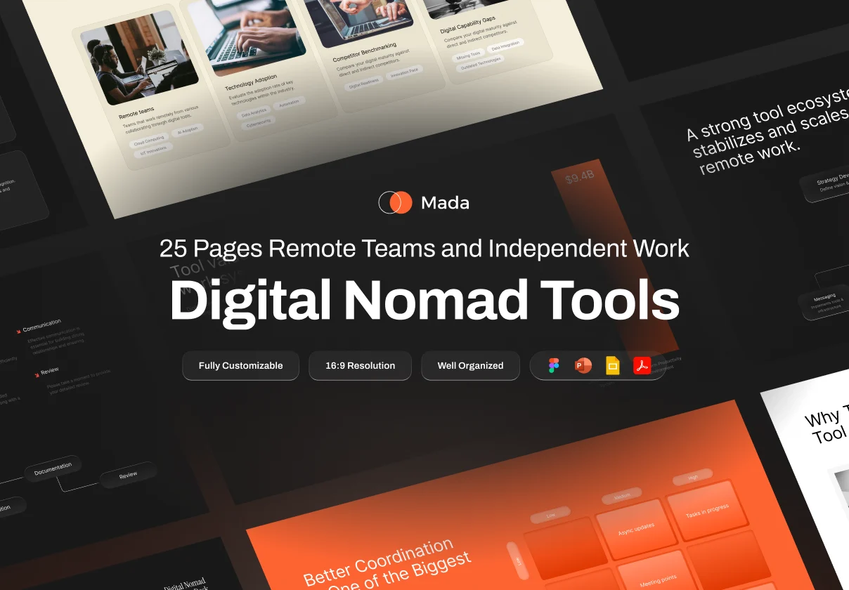 Pitch Deck Remote Working - Mada