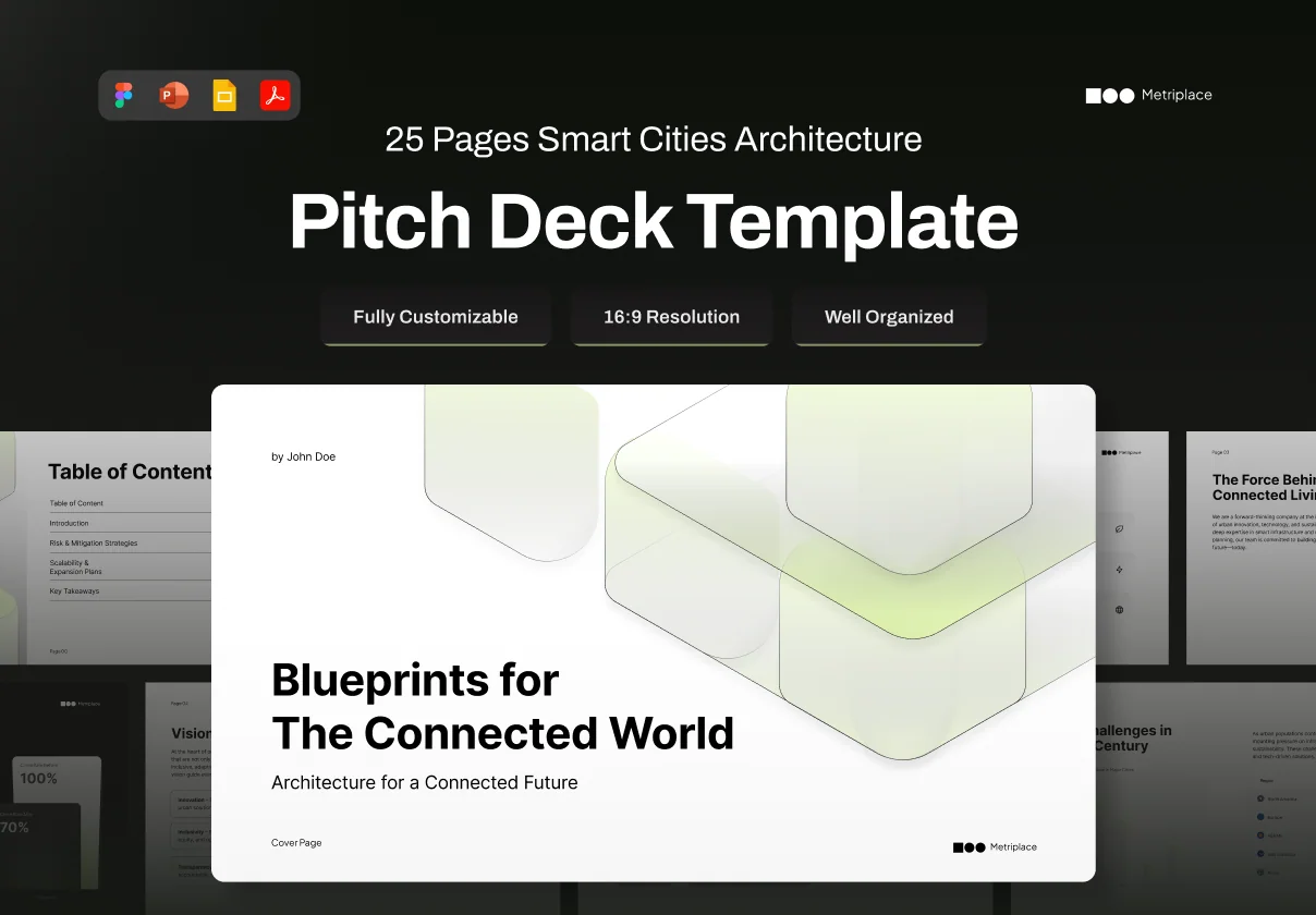 Pitch Deck Smart City Architecture - Metriplace