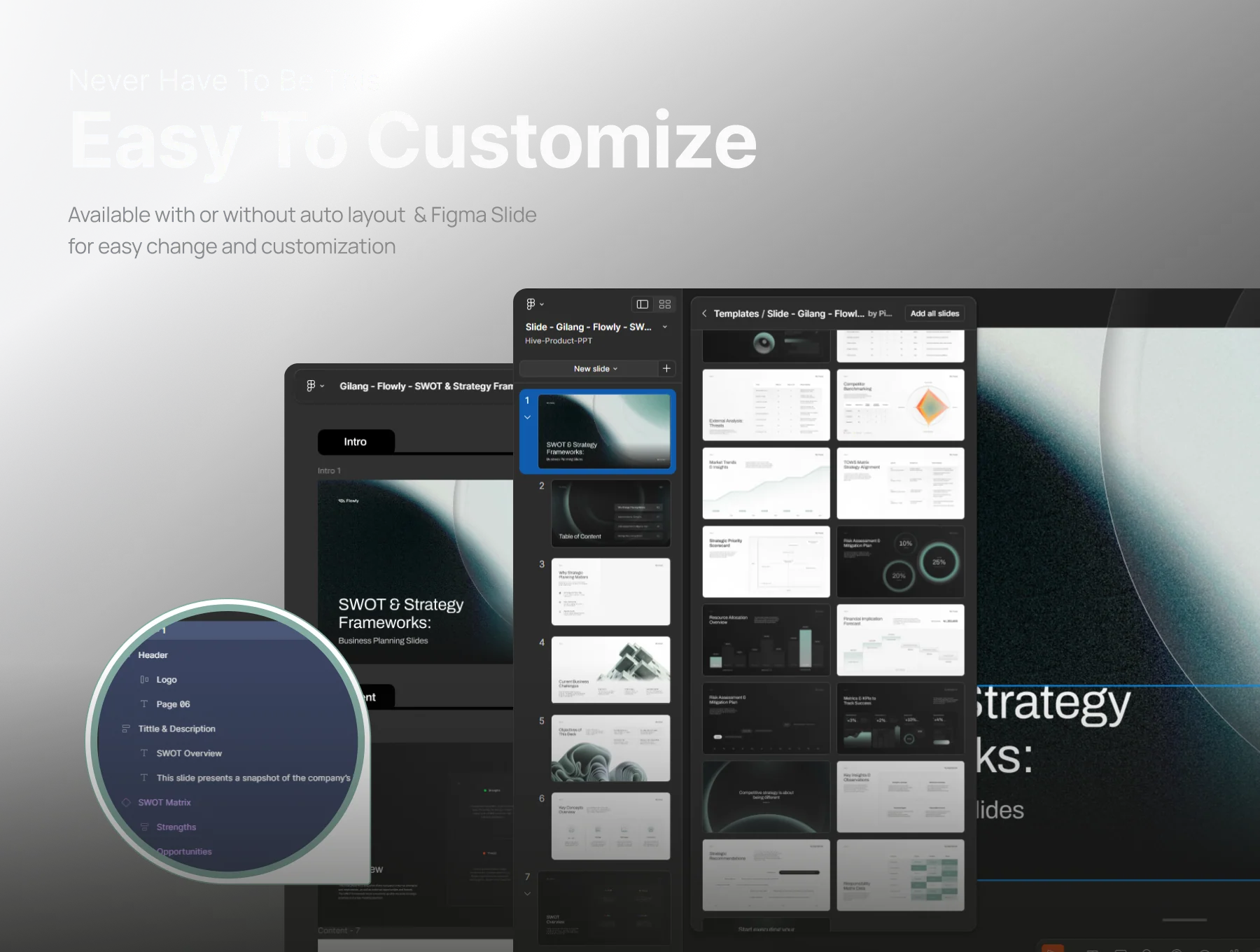Pitch Deck SWOT & Strategy Frameworks Business Planning 4